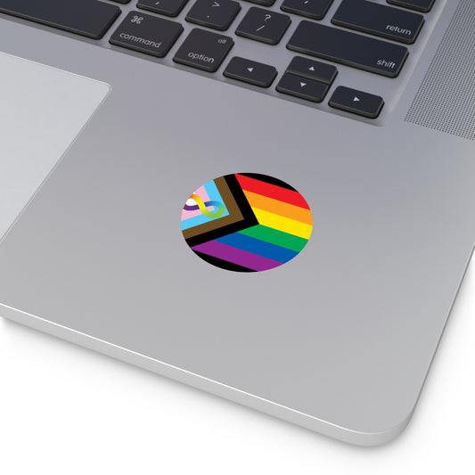 Neurodiverse and Autistic Progress Pride Flag Vinyl Sticker