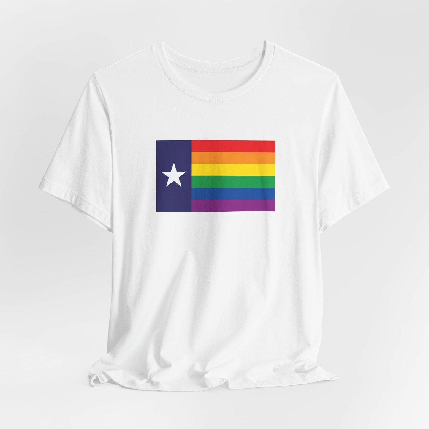 Texas Rainbow Pride Flag T-shirt, Several Color Options