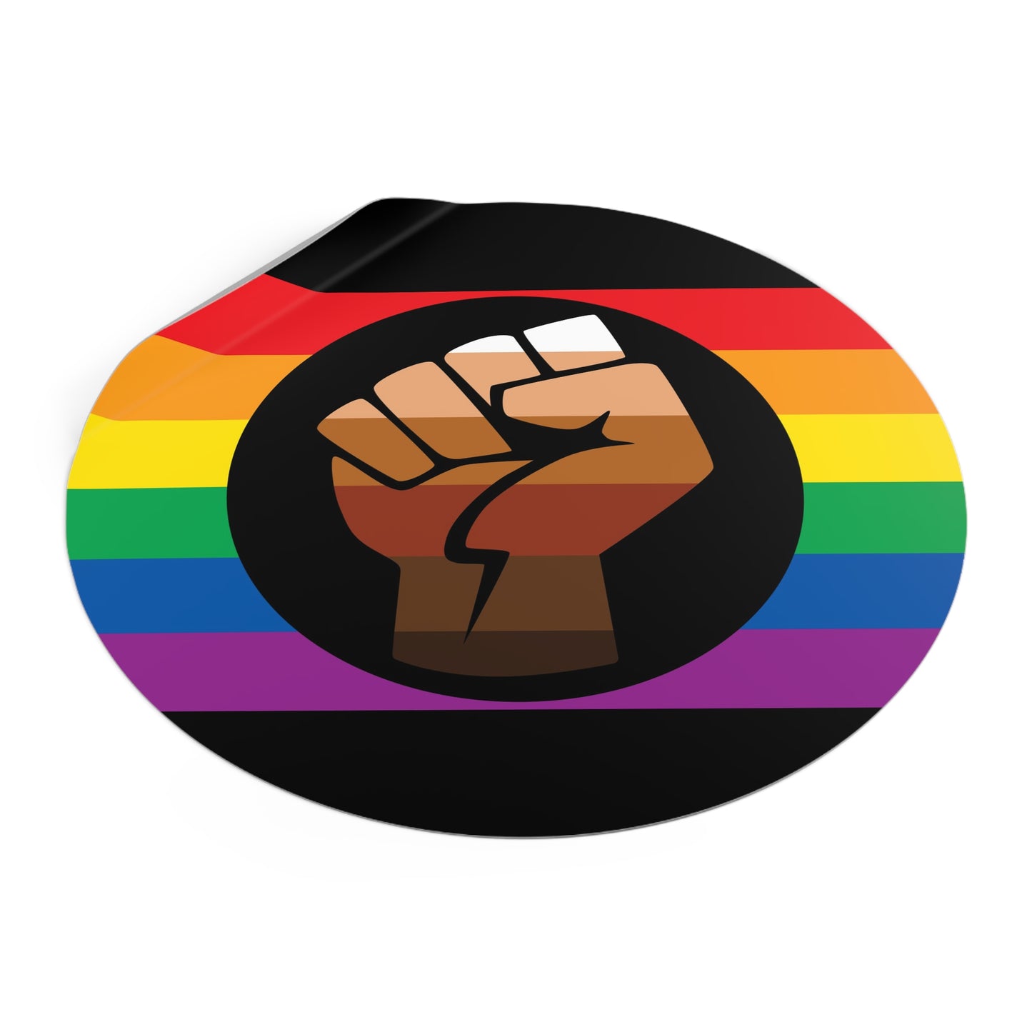 Queer POC Gay Pride Flag Vinyl Sticker
