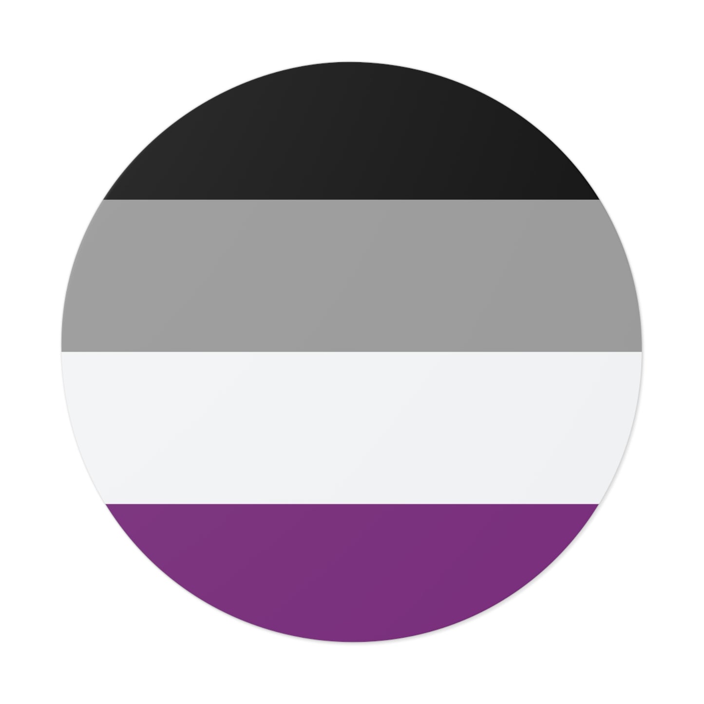 Asexual Pride Flag Vinyl Sticker