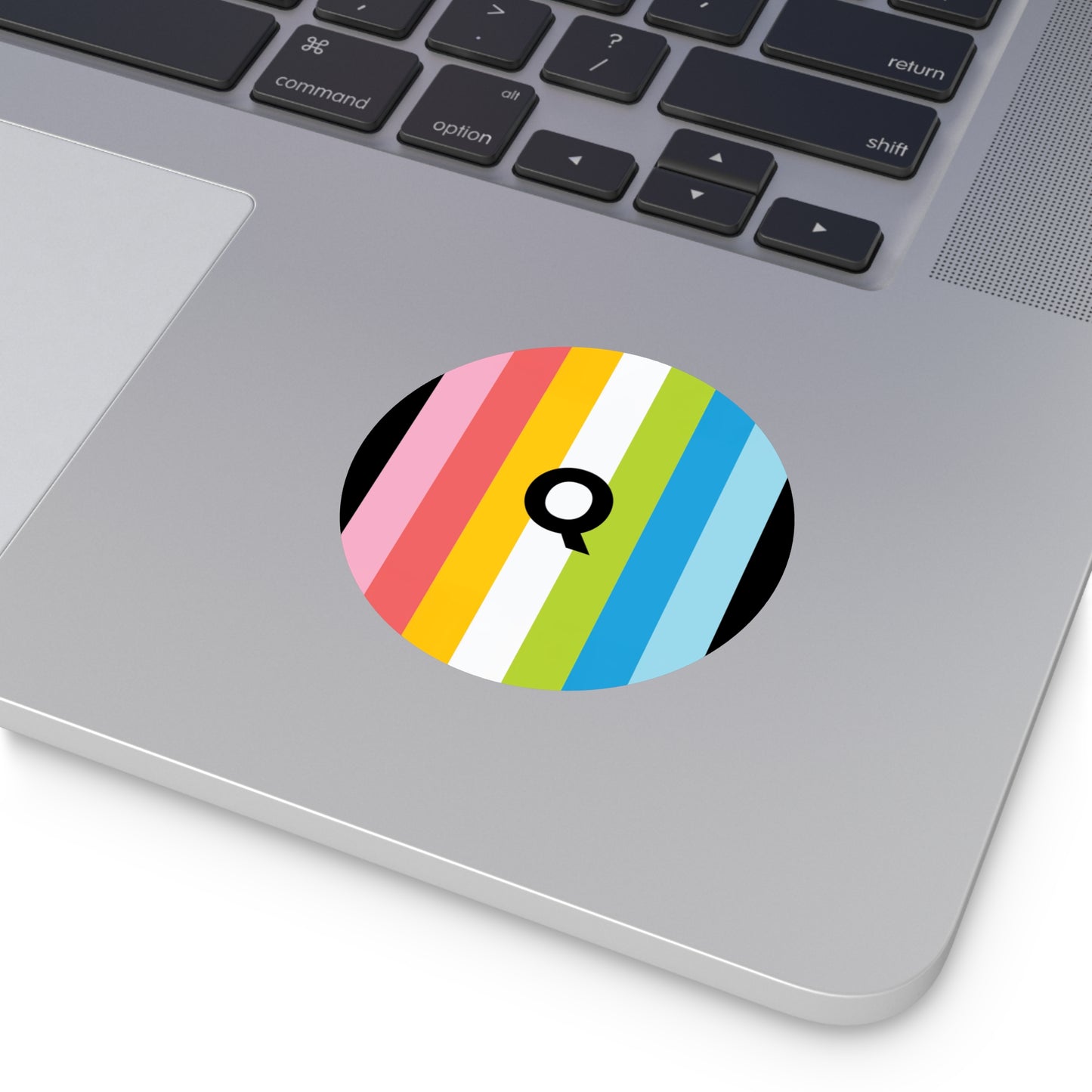 "Q" Queer Pride Flag Vinyl Sticker