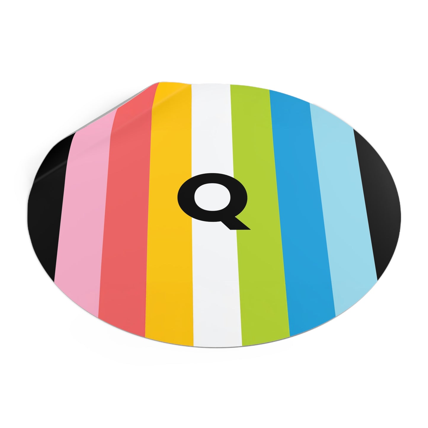"Q" Queer Pride Flag Vinyl Sticker