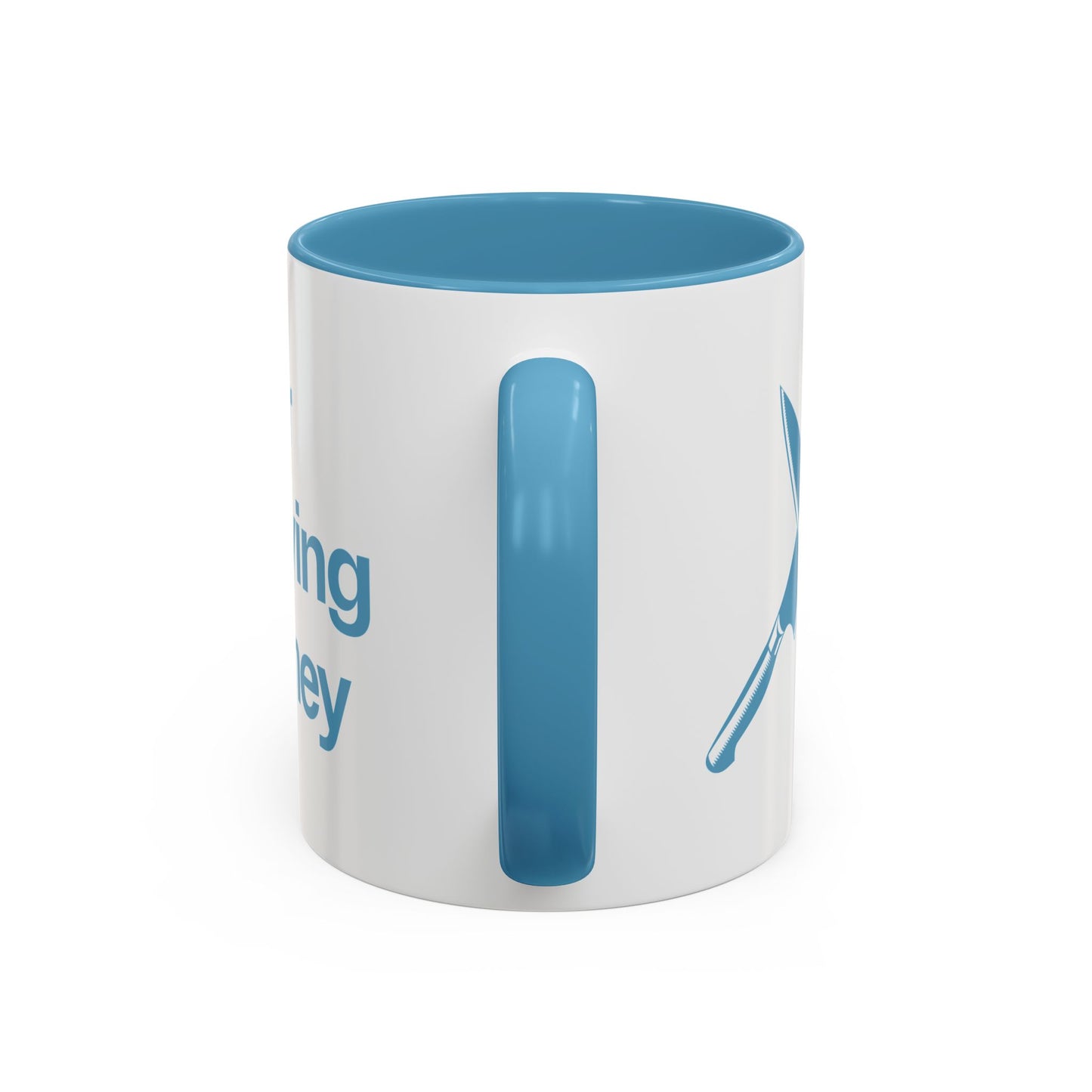 I will never stop worrying about Britney, White with Light Blue Accent Coffee Mug (11, 15oz)