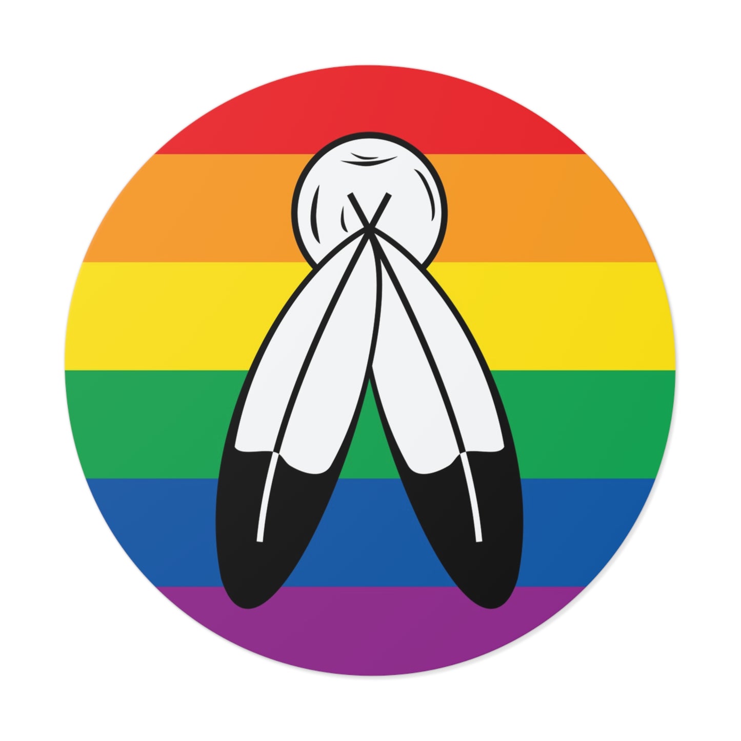 Two-Spirit Pride Flag Vinyl Sticker