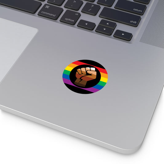 Queer POC Gay Pride Flag Vinyl Sticker