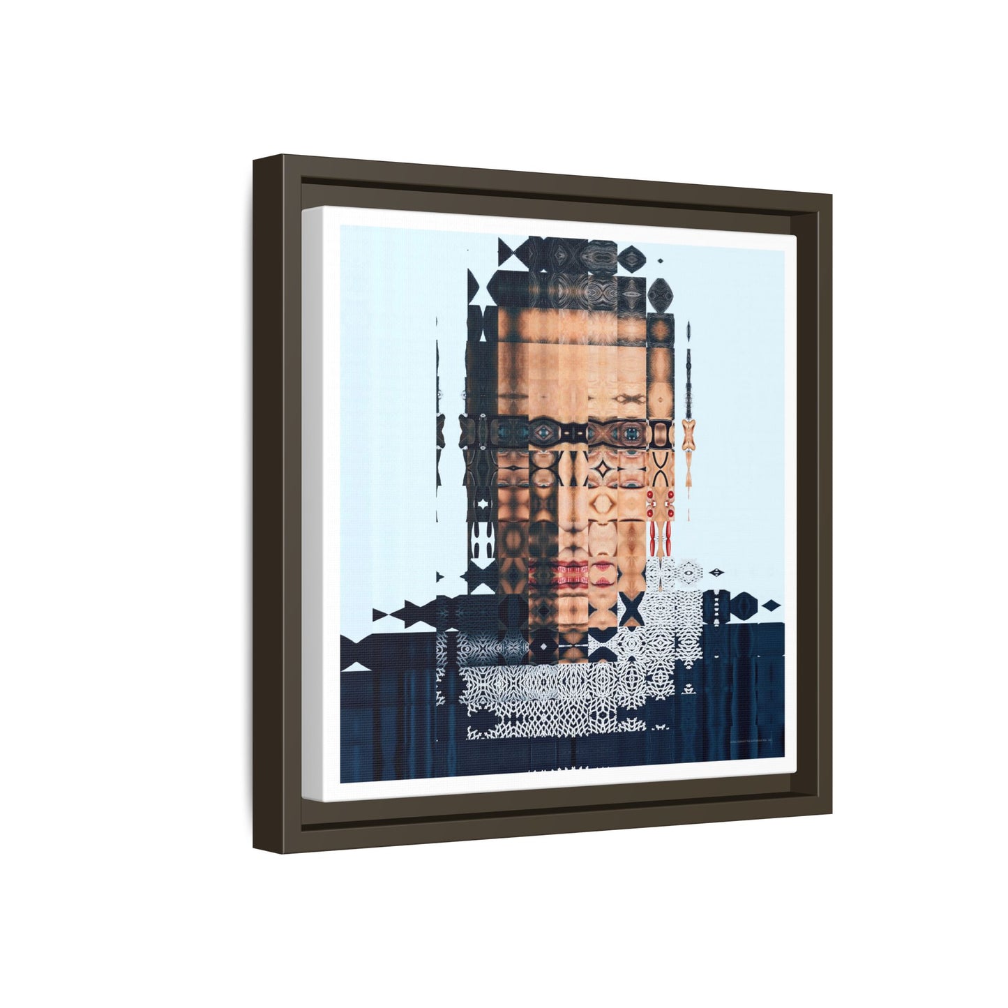 Iconic Feminist, The Notorious RBG, Ruth Bader Ginsburg Abstract Portrait Collage Art — Matte Canvas, Framed (Multi-color options)