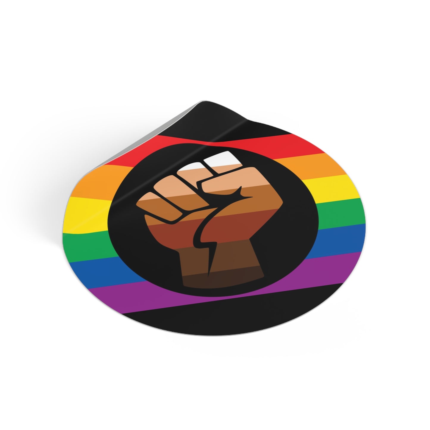 Queer POC Gay Pride Flag Vinyl Sticker