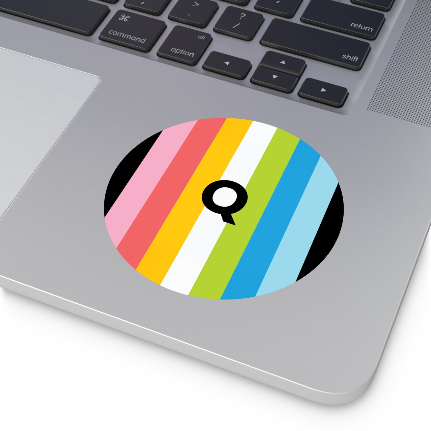 "Q" Queer Pride Flag Vinyl Sticker