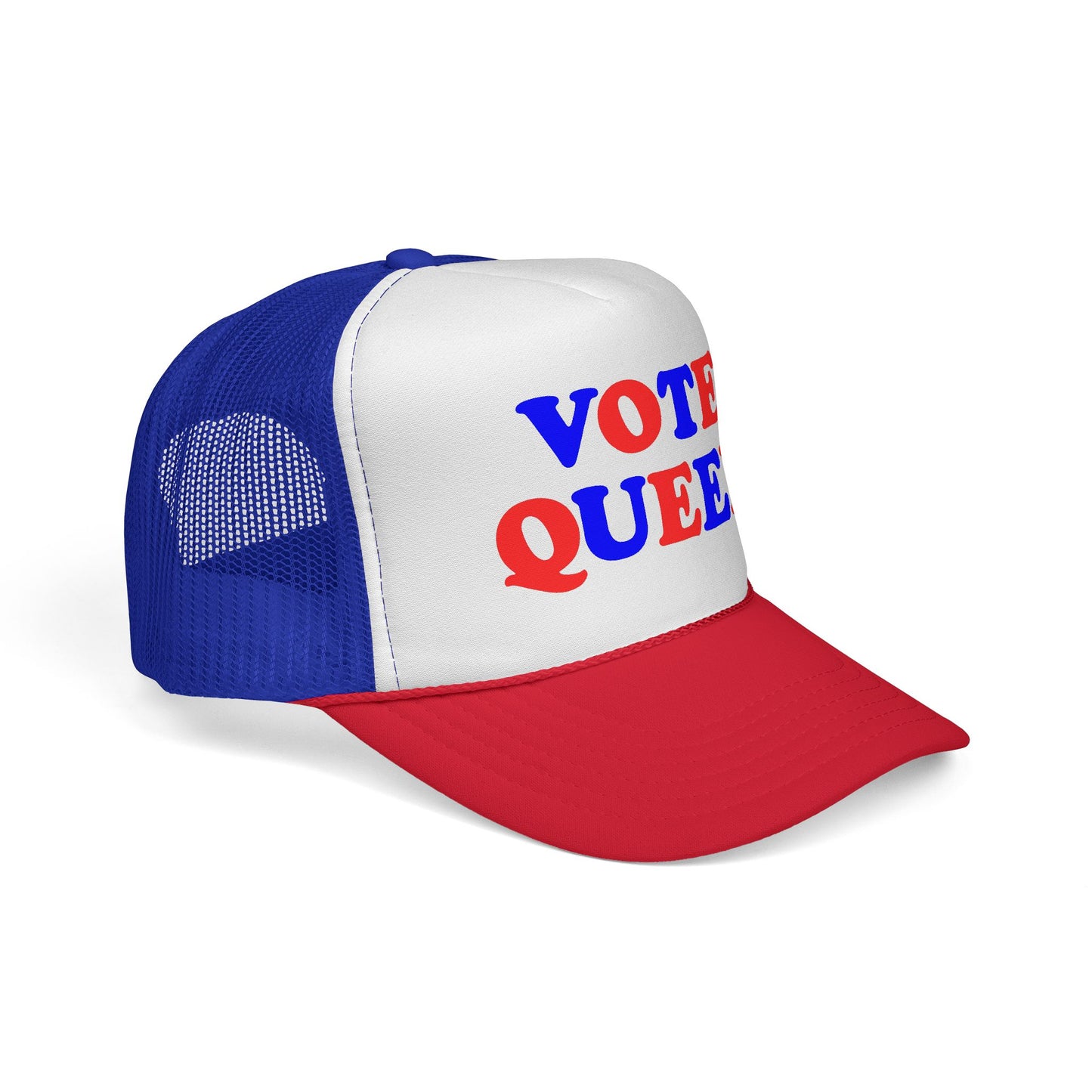 VOTE QUEER Trucker Cap — Queer Visibility & Voter Action Statement Hat