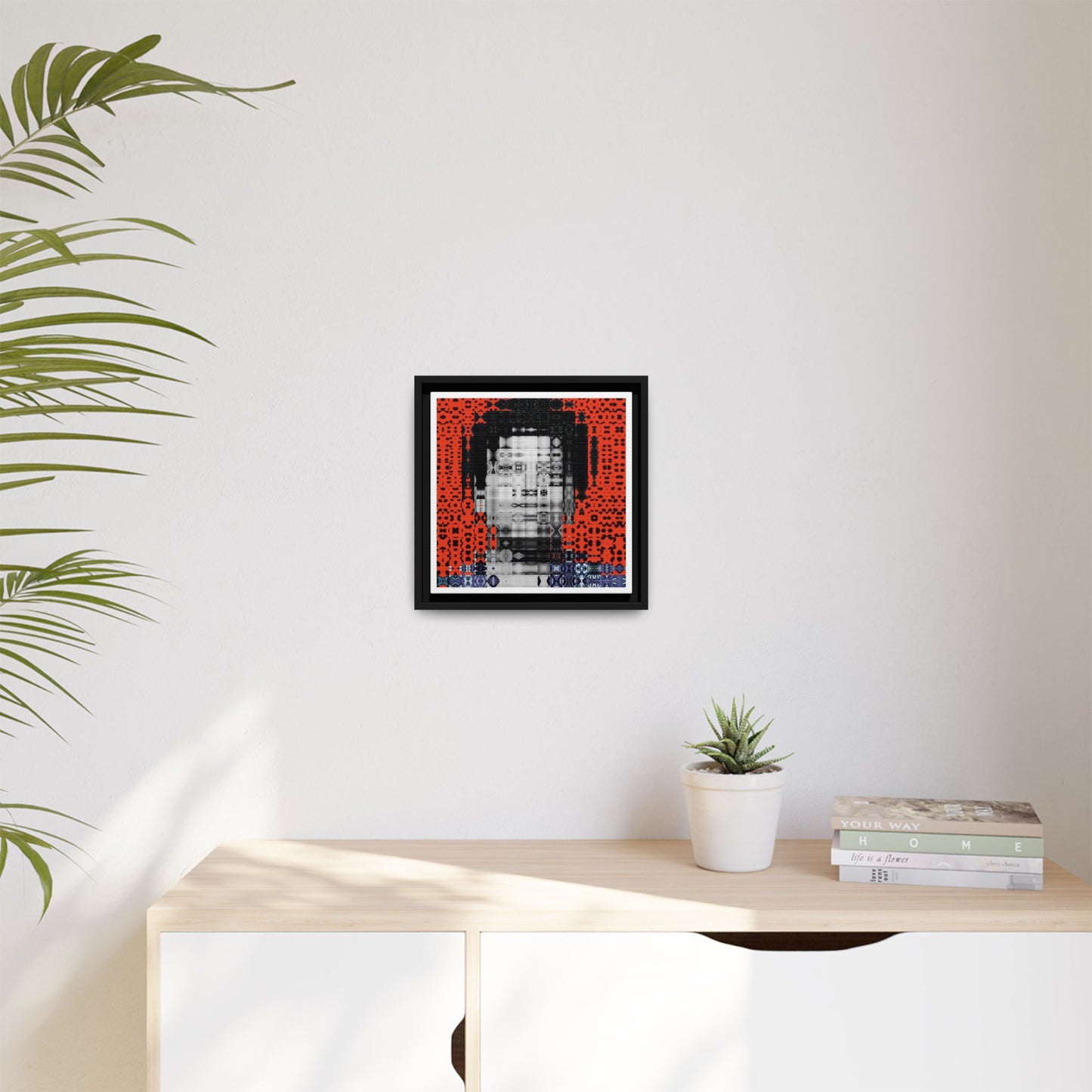 Iconic Foundational Feminist icon Audre Lorde Abstract Portrait Collage Art — Matte Canvas, Framed (Multi-color options)