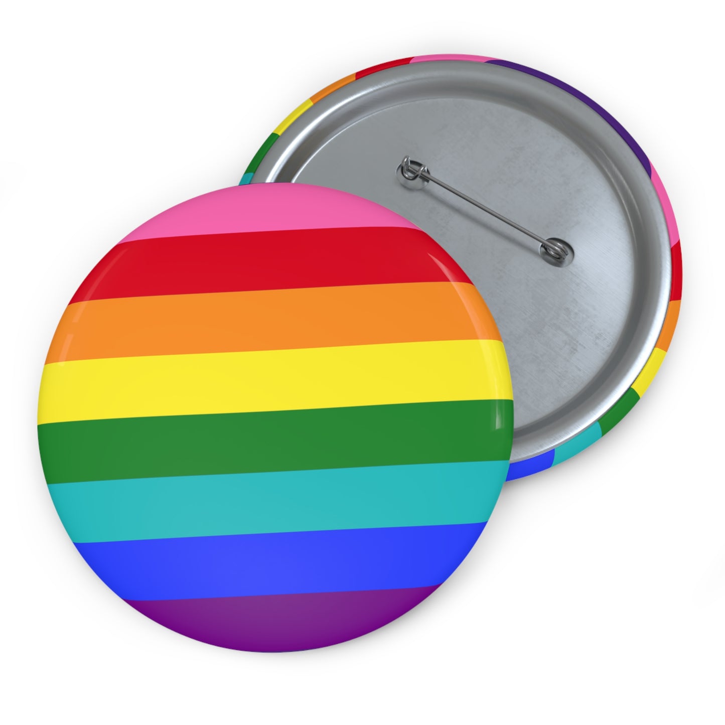 Iconic 1978 Gay Rights Pride Flag Rainbow Pin Button