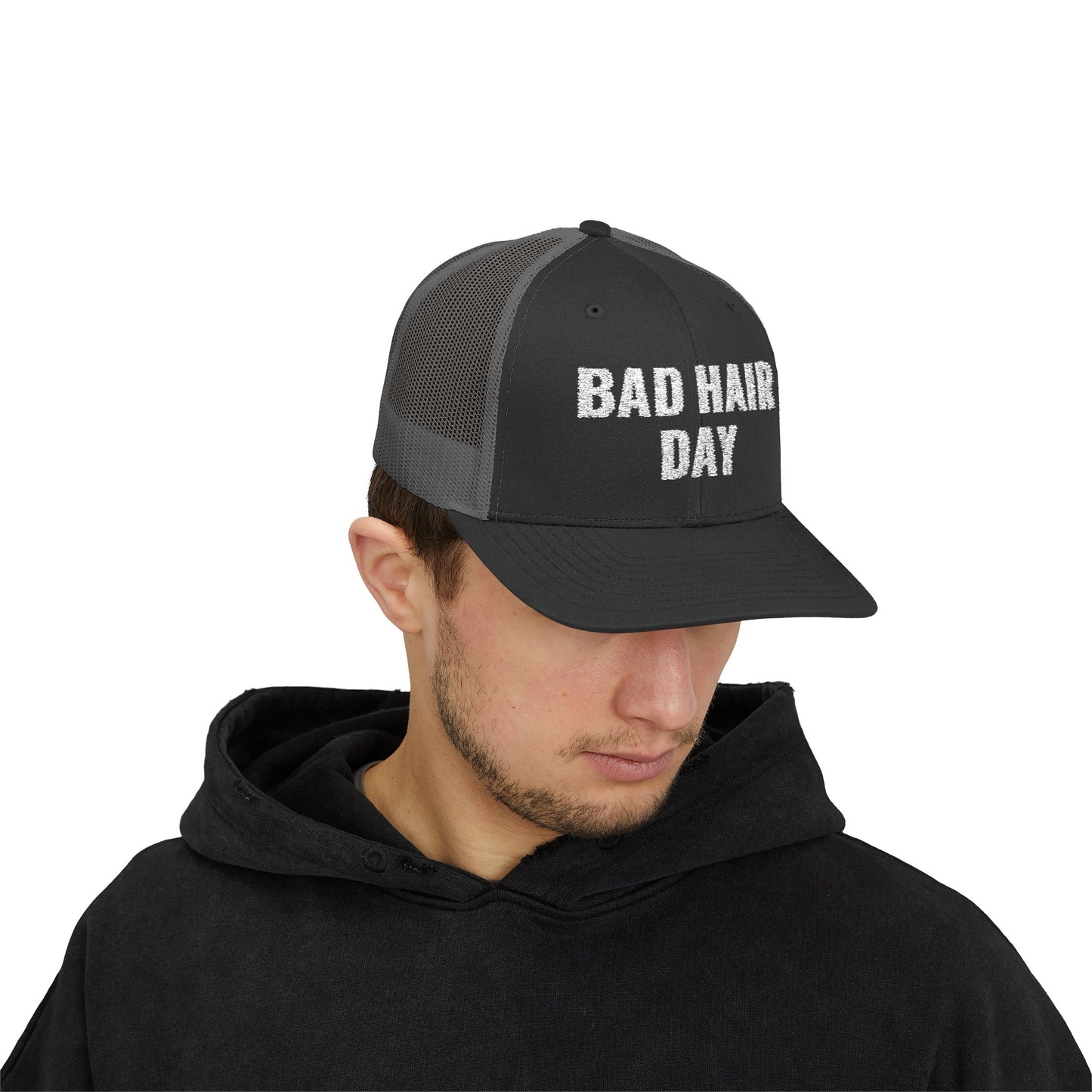 BAD HAIR DAY Snapback Embroidered Trucker Cap