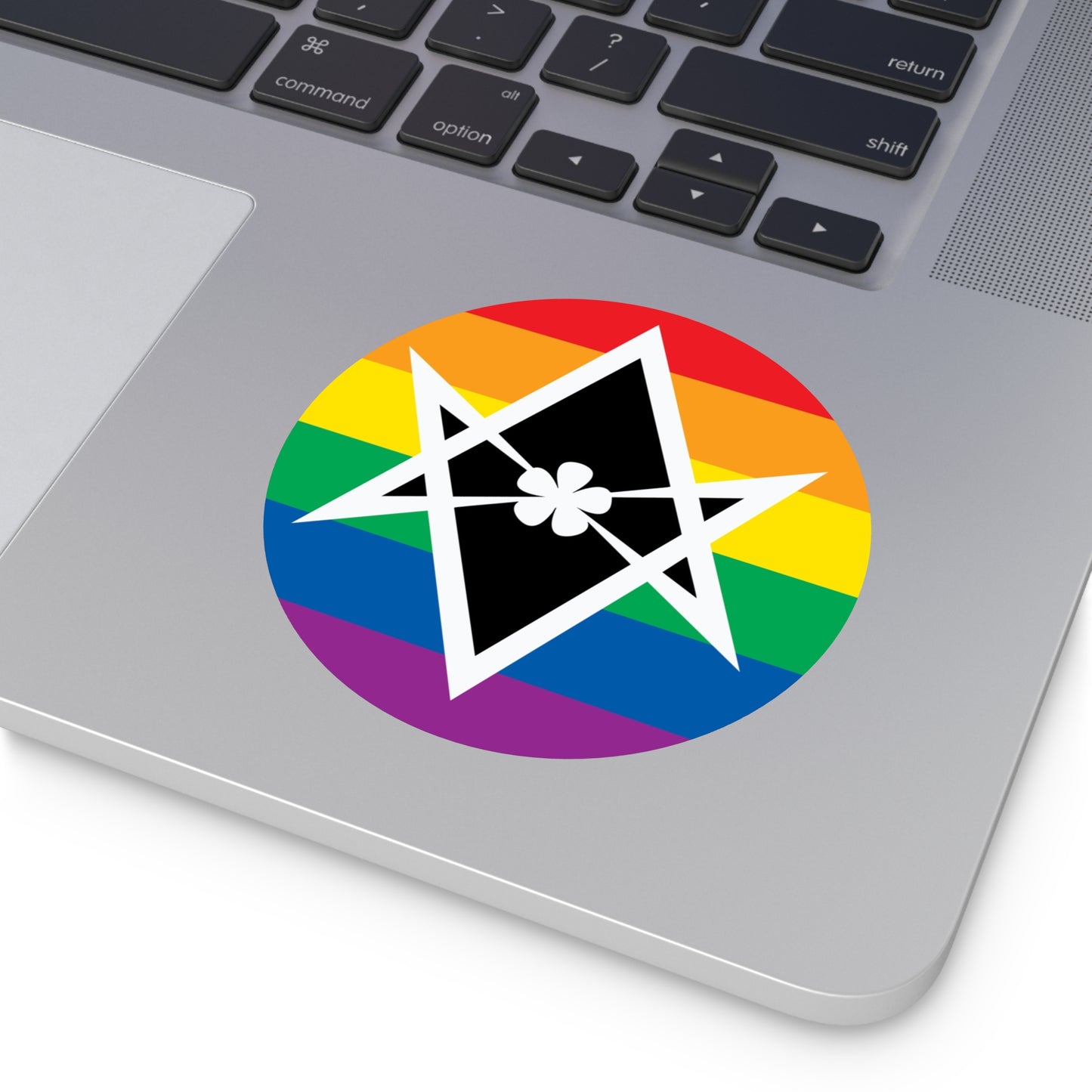 Thelema Queer Pride Flag Vinyl Sticker