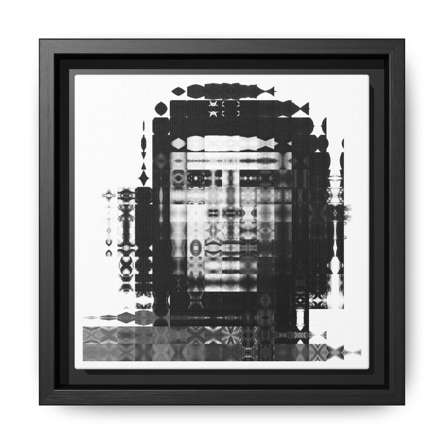 Iconic Revolutionary Che Guevera Abstract Portrait Collage Art — Matte Canvas, Framed (Multi-color options)
