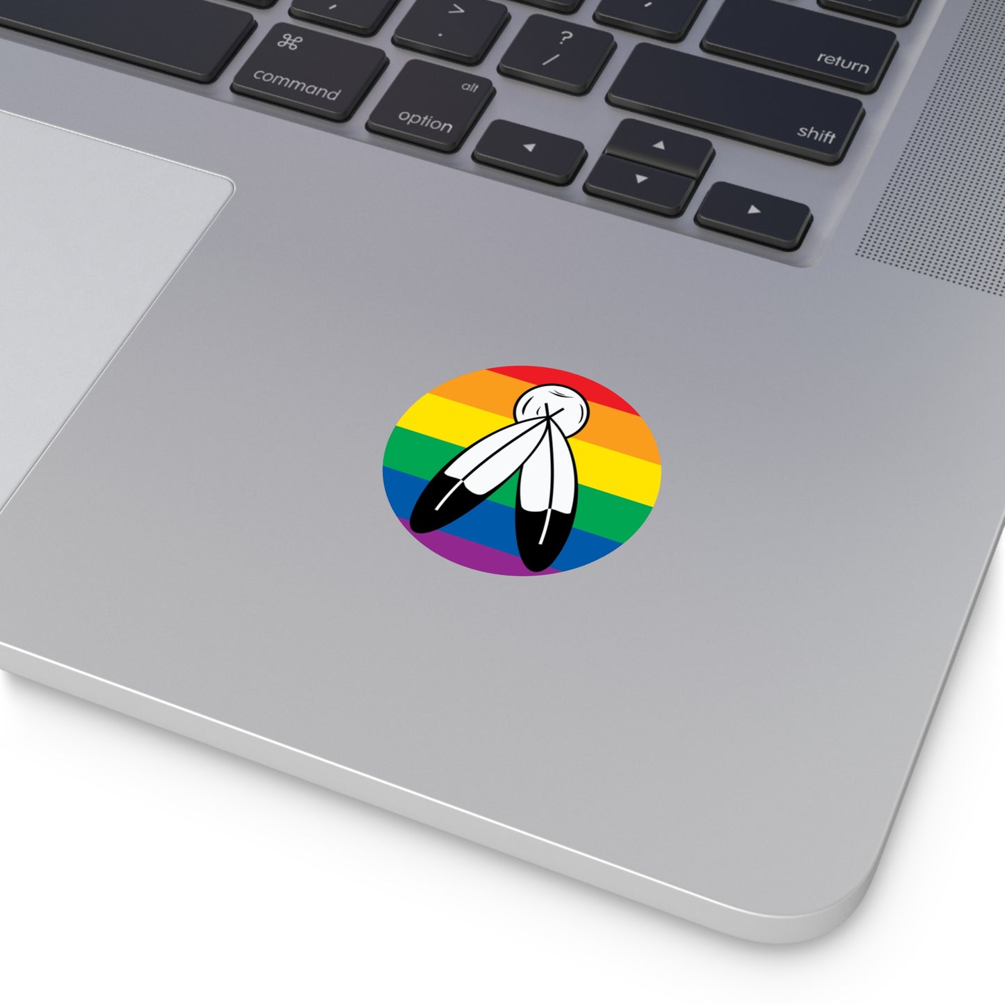 Two-Spirit Rainbow Pride Flag Vinyl Stickers