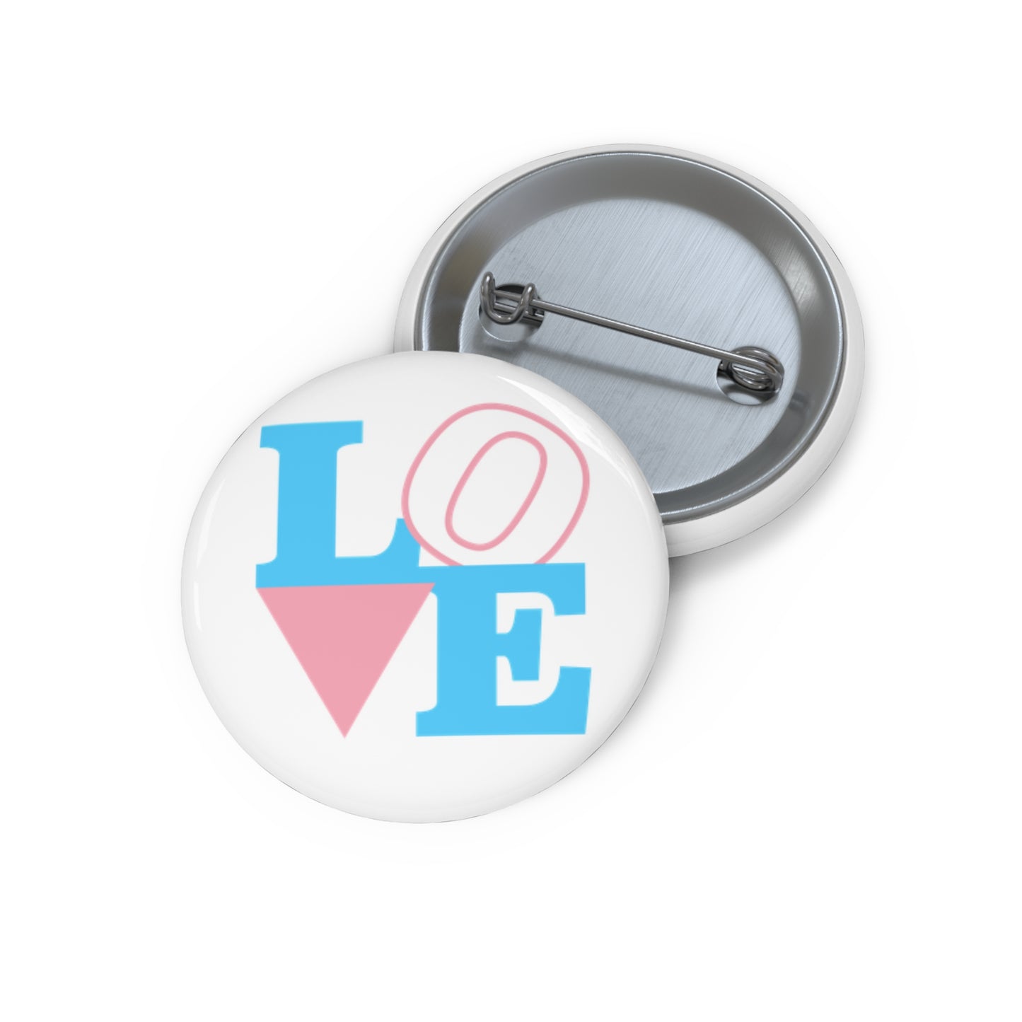 LOVE Transgender Pride Colors Pin Button