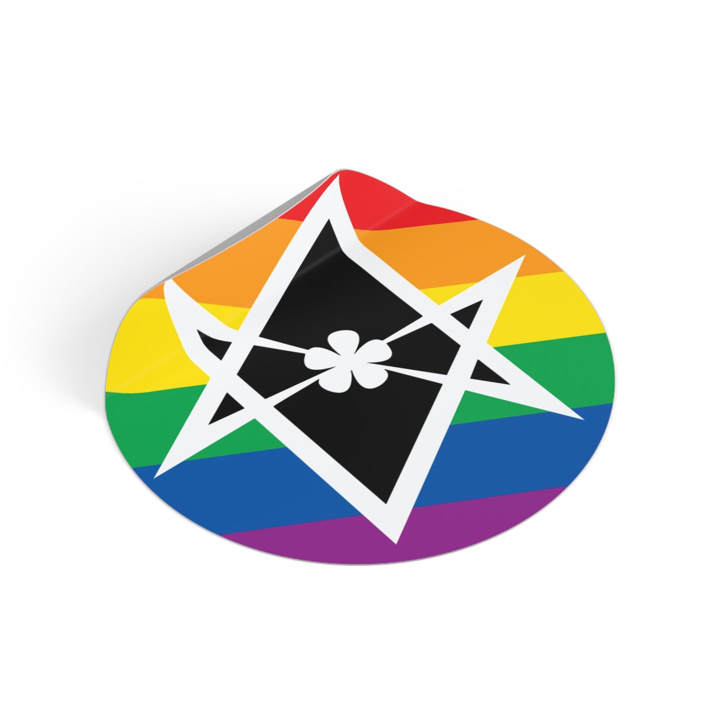 Thelema Queer Pride Flag Vinyl Sticker