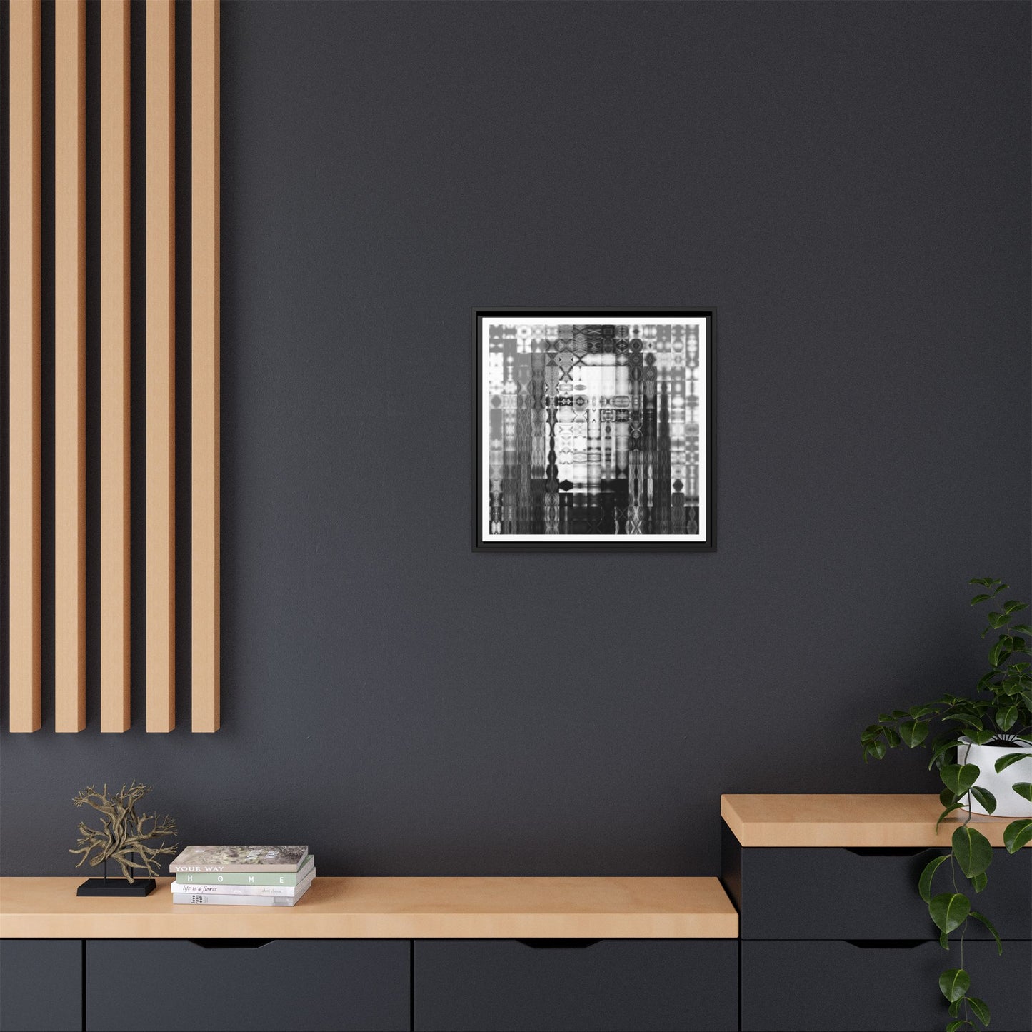 Feminist Icon Gloria Steinem Abstract Portrait Collage Art — Matte Canvas, Framed (Multi-color options)