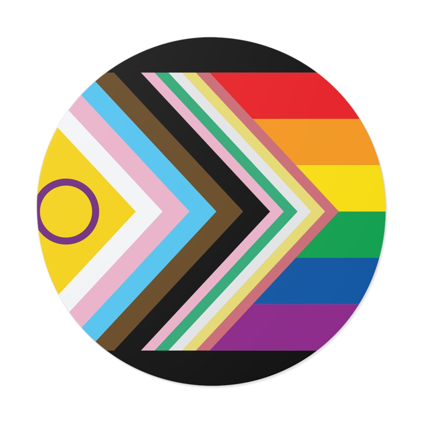 Disability Inclusive Progress Pride Flag 2 Vinyl Sticker