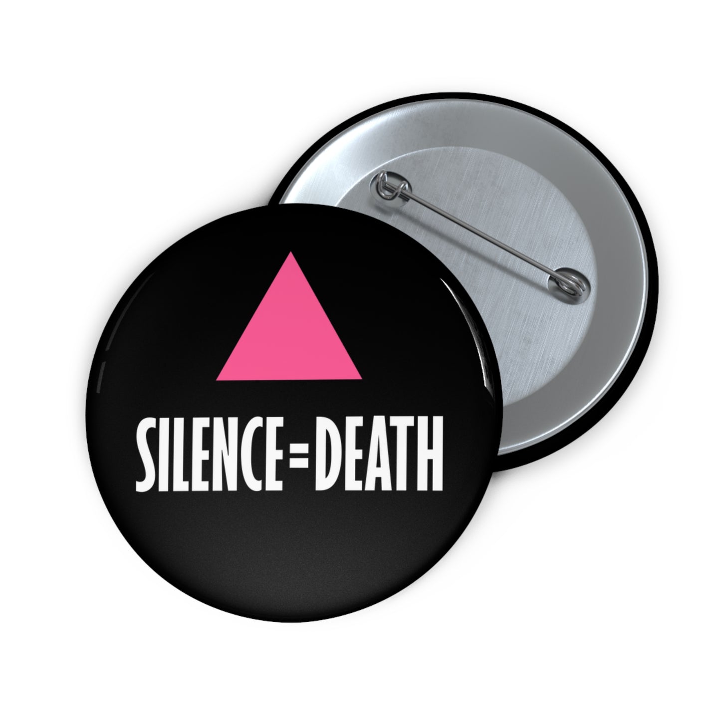 SILENCE=DEATH Historic AIDS Activism Replica Pin Button