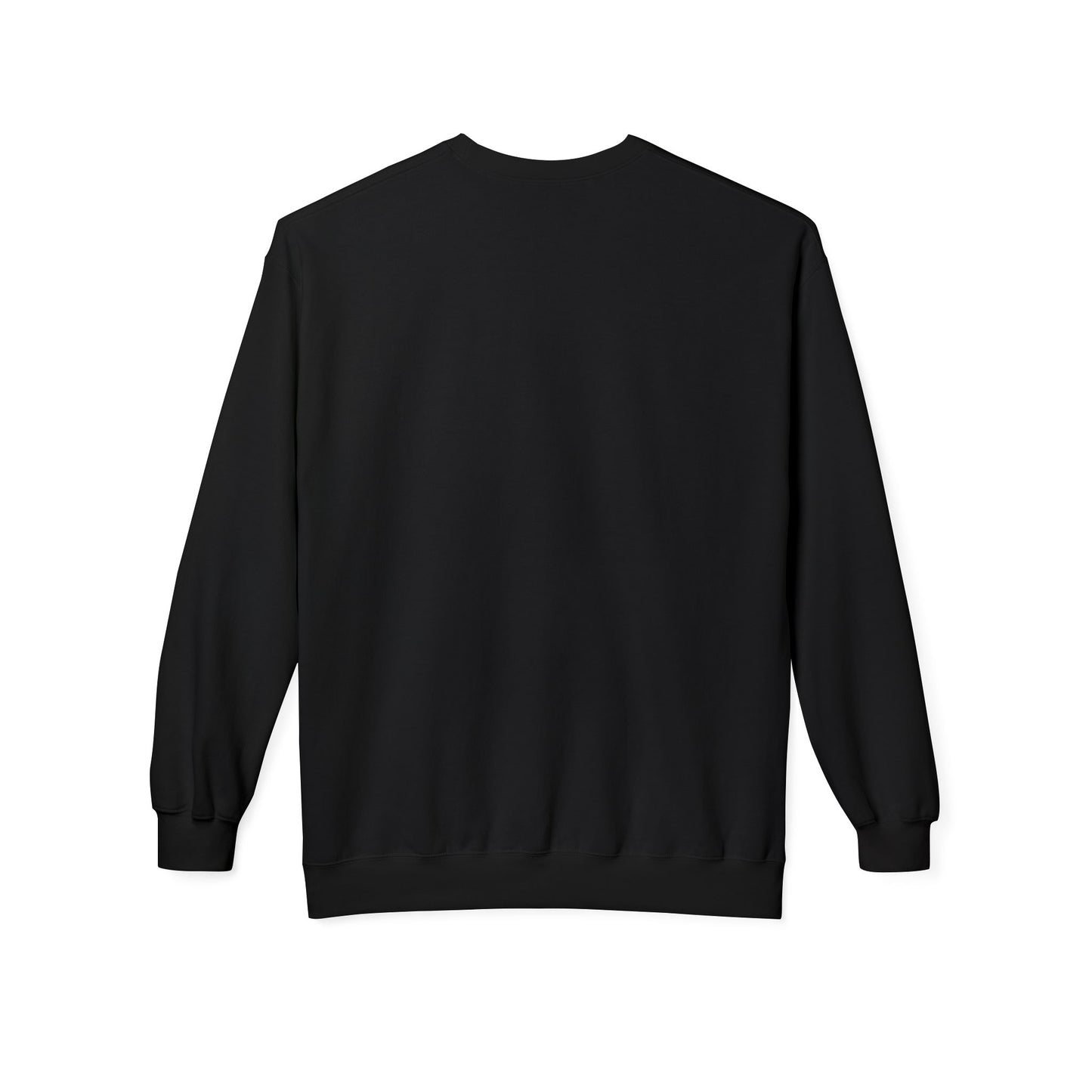 QUEER (but not into bright colors) Fleece Crewneck Sweatshirt - Black with Dark Gray Deco