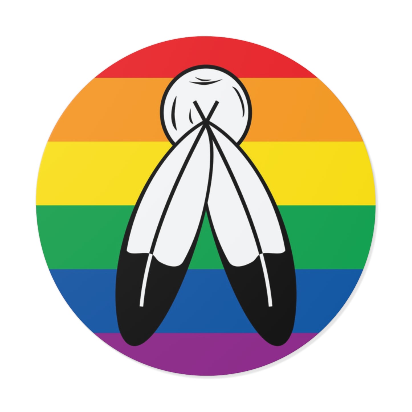 Two-Spirit Pride Flag Vinyl Sticker