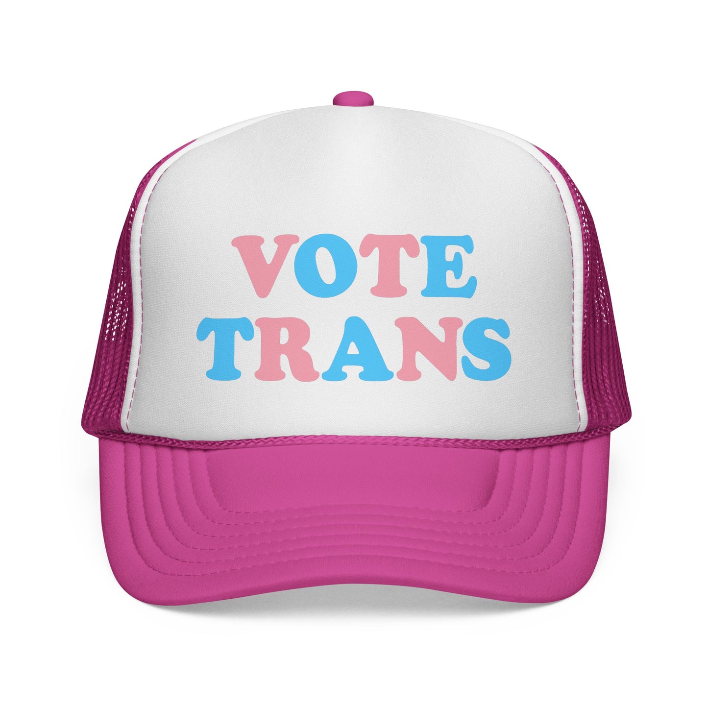VOTE TRANS Trucker Cap — Pro-Trans Rights Statement Hat