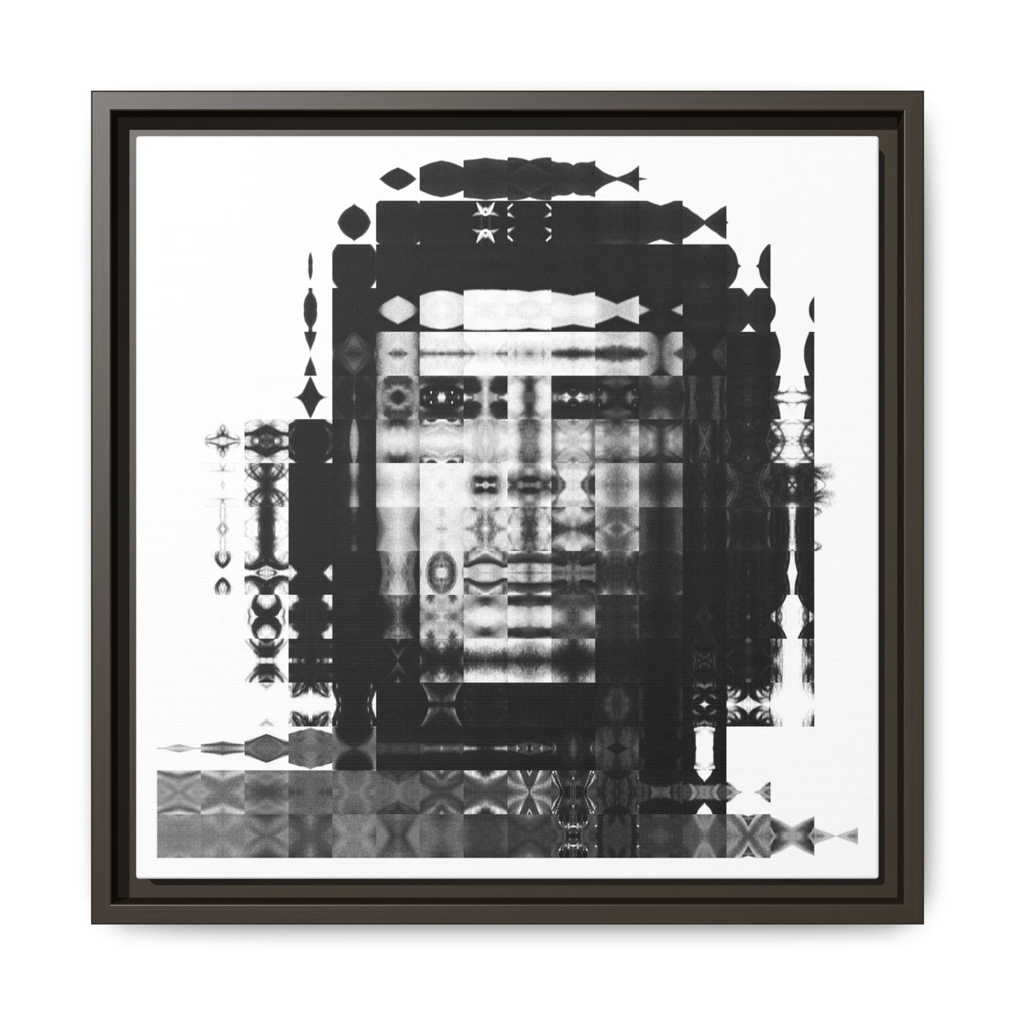 Iconic Revolutionary Che Guevera Abstract Portrait Collage Art — Matte Canvas, Framed (Multi-color options)