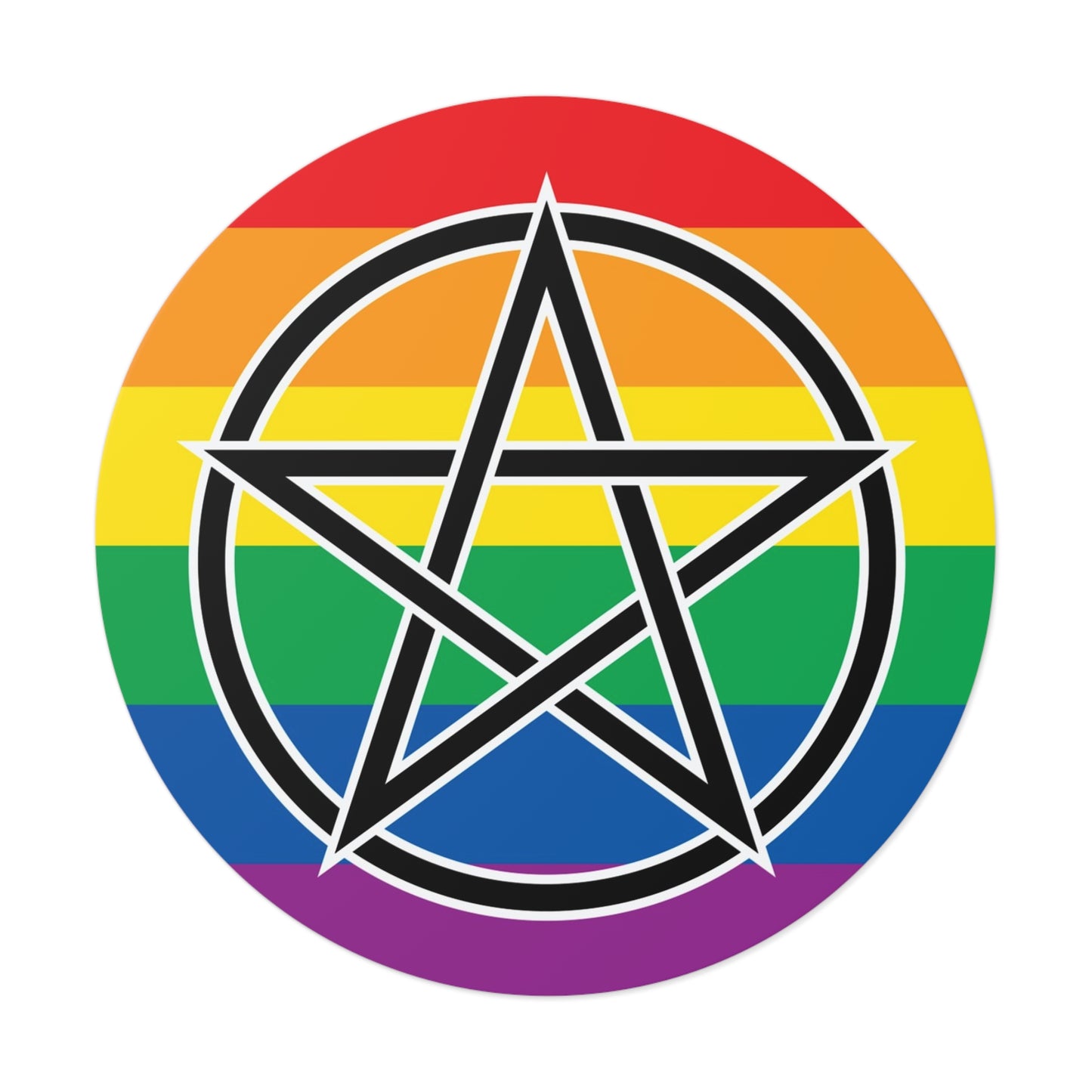 Pagan Queer Pride Flag Vinyl Sticker