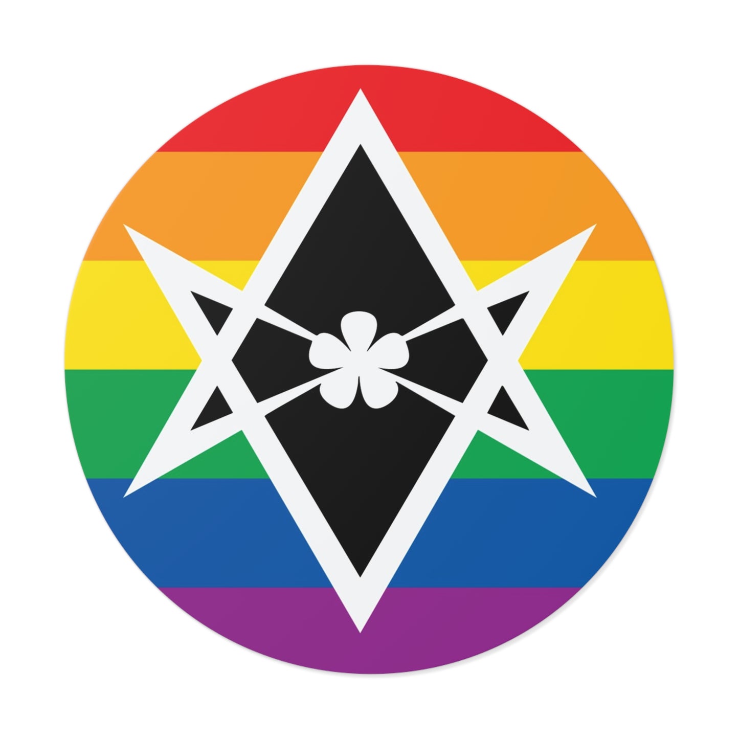 Thelema Queer Pride Flag Vinyl Sticker