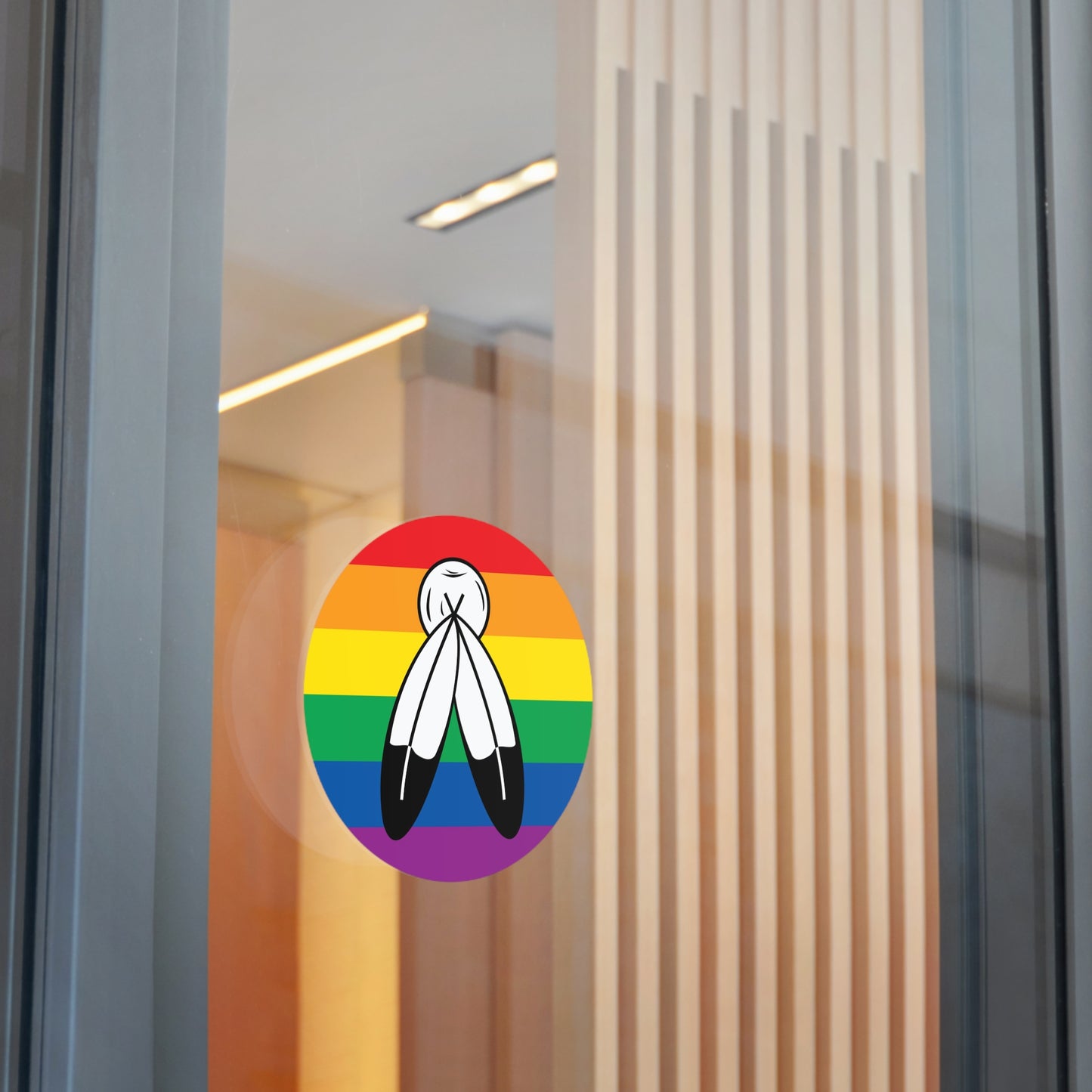 Two-Spirit Pride Flag Vinyl Sticker