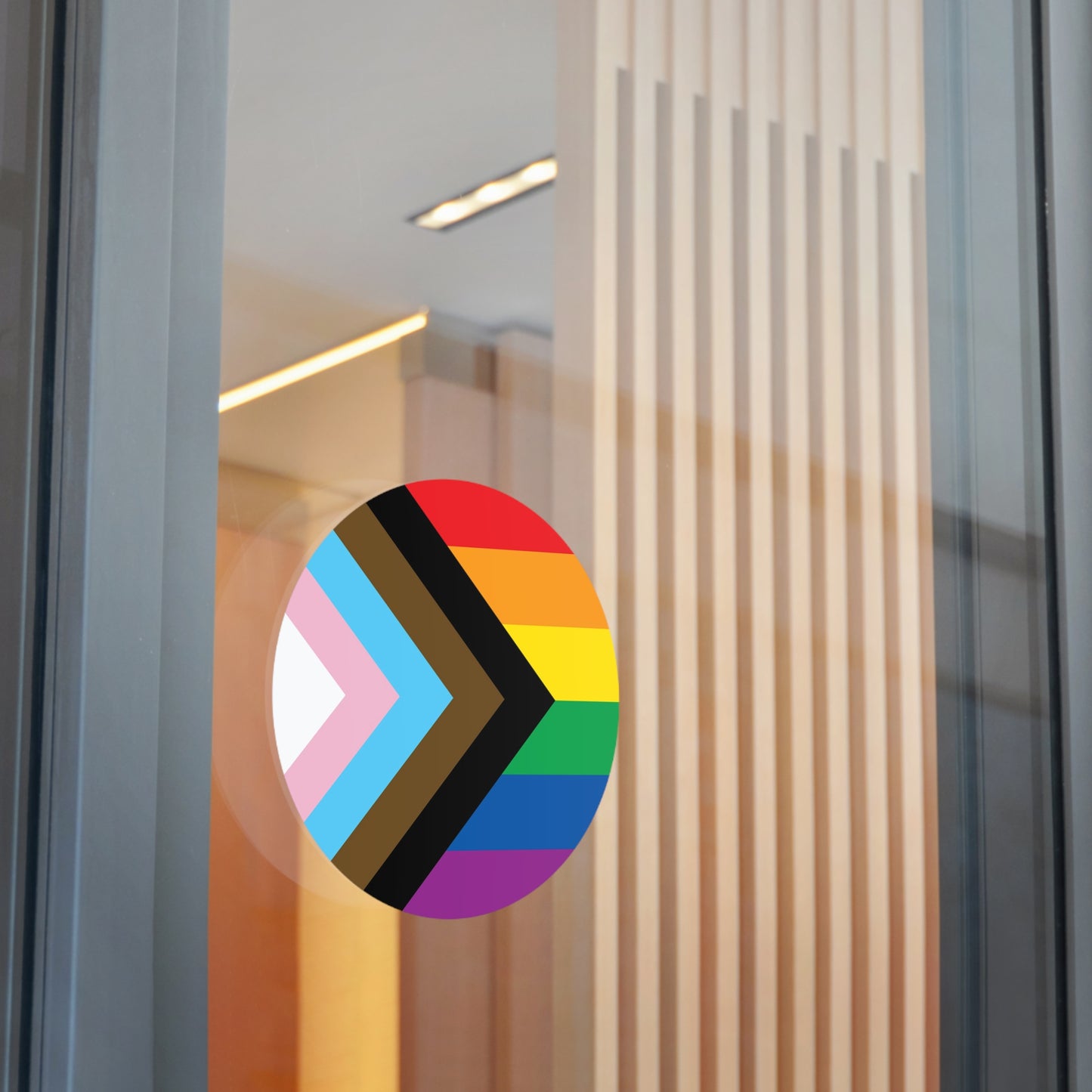 Progress Rainbow Pride Flag Vinyl Stickers