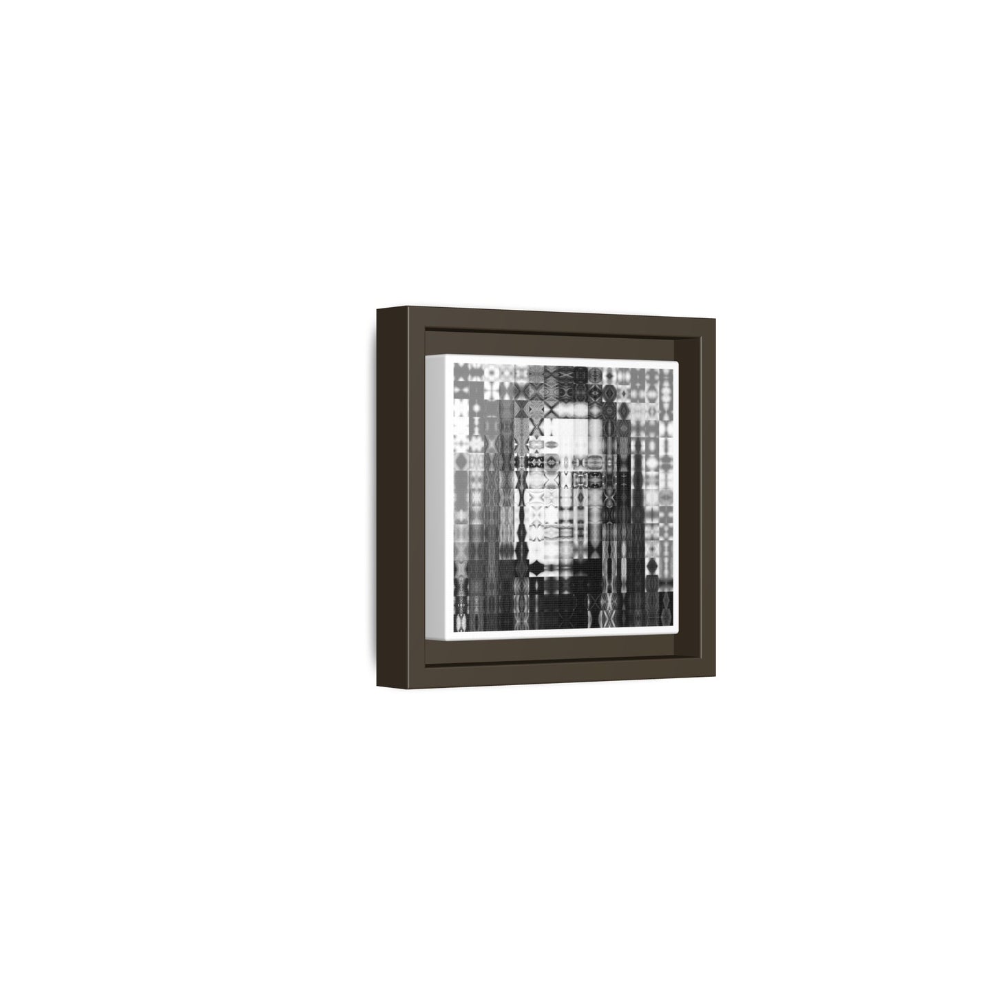Feminist Icon Gloria Steinem Abstract Portrait Collage Art — Matte Canvas, Framed (Multi-color options)