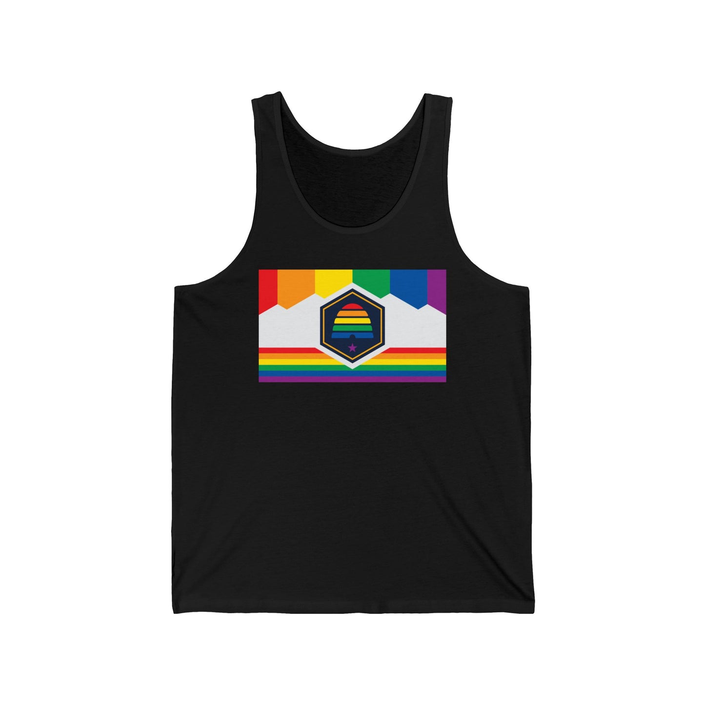 Utah Rainbow Pride Flag Jersey Tank