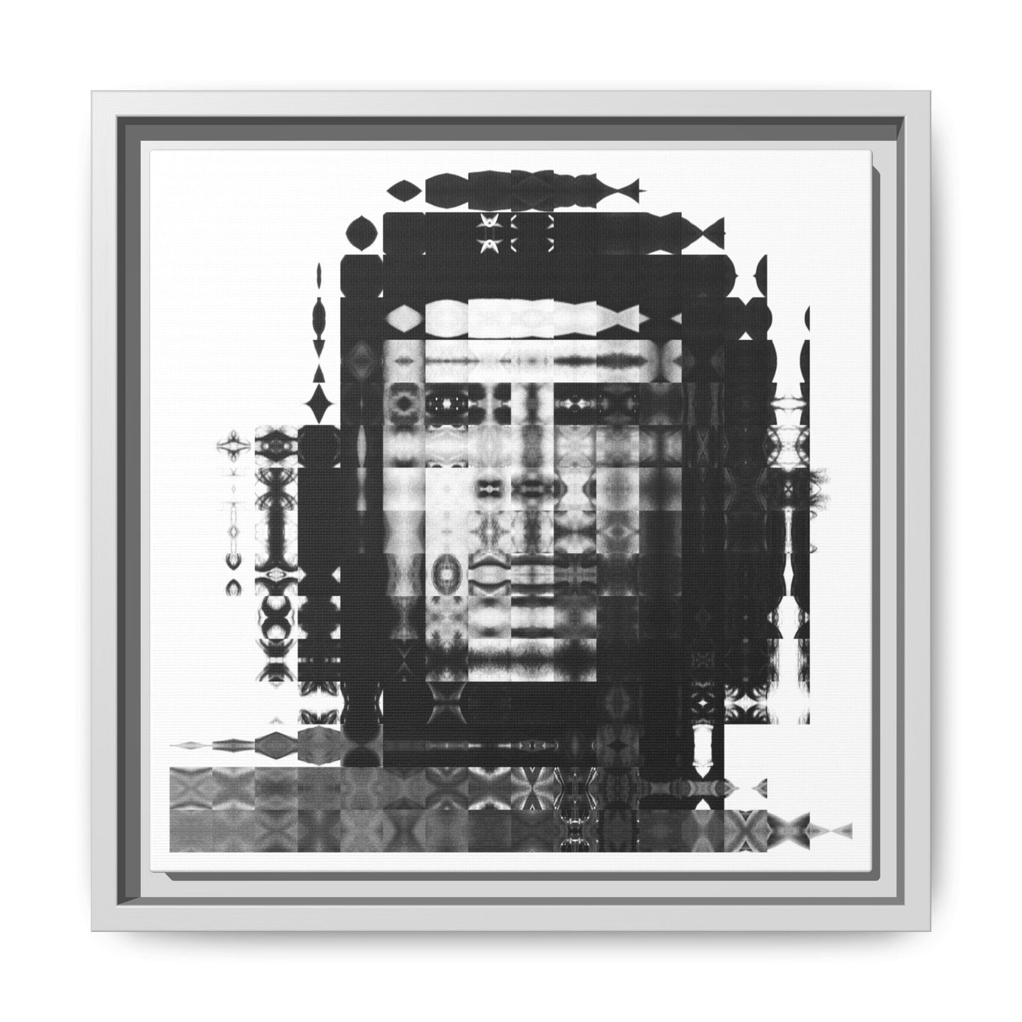 Iconic Revolutionary Che Guevera Abstract Portrait Collage Art — Matte Canvas, Framed (Multi-color options)