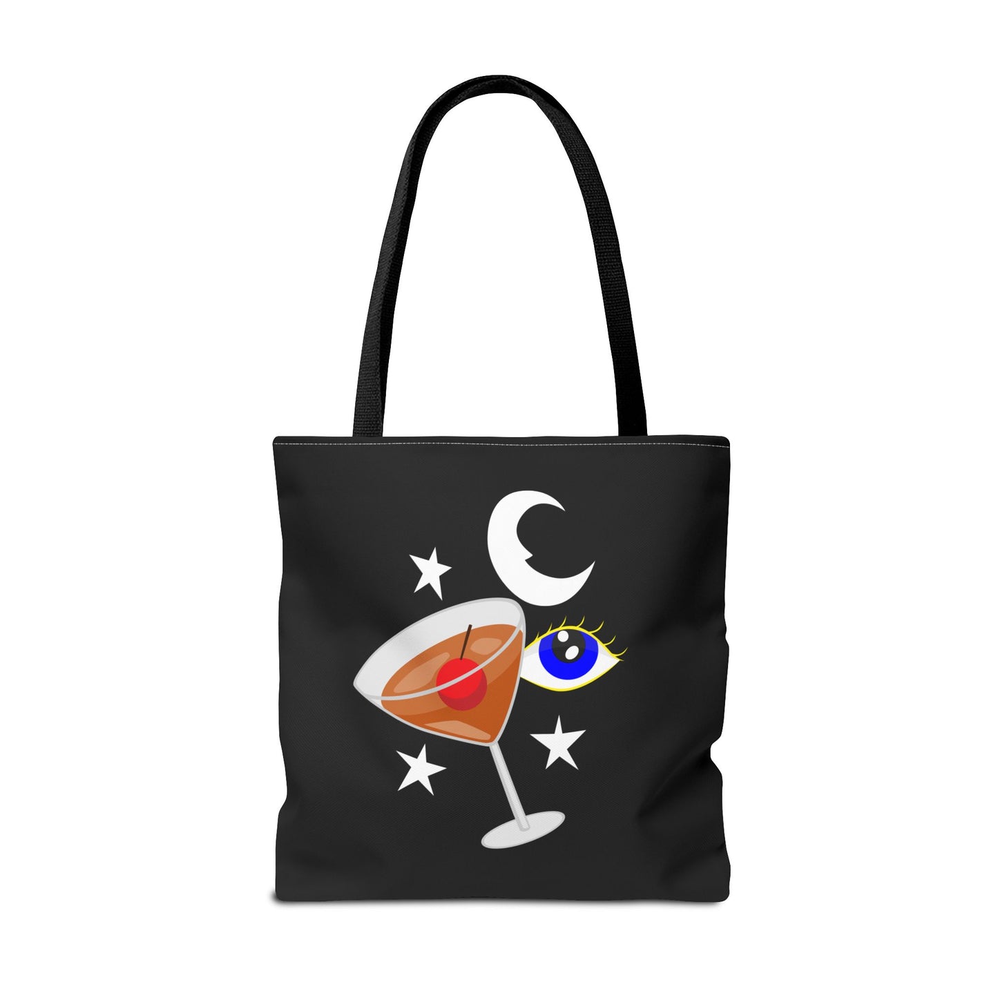 Pyramid Club Tote Bag - Full Color on Black