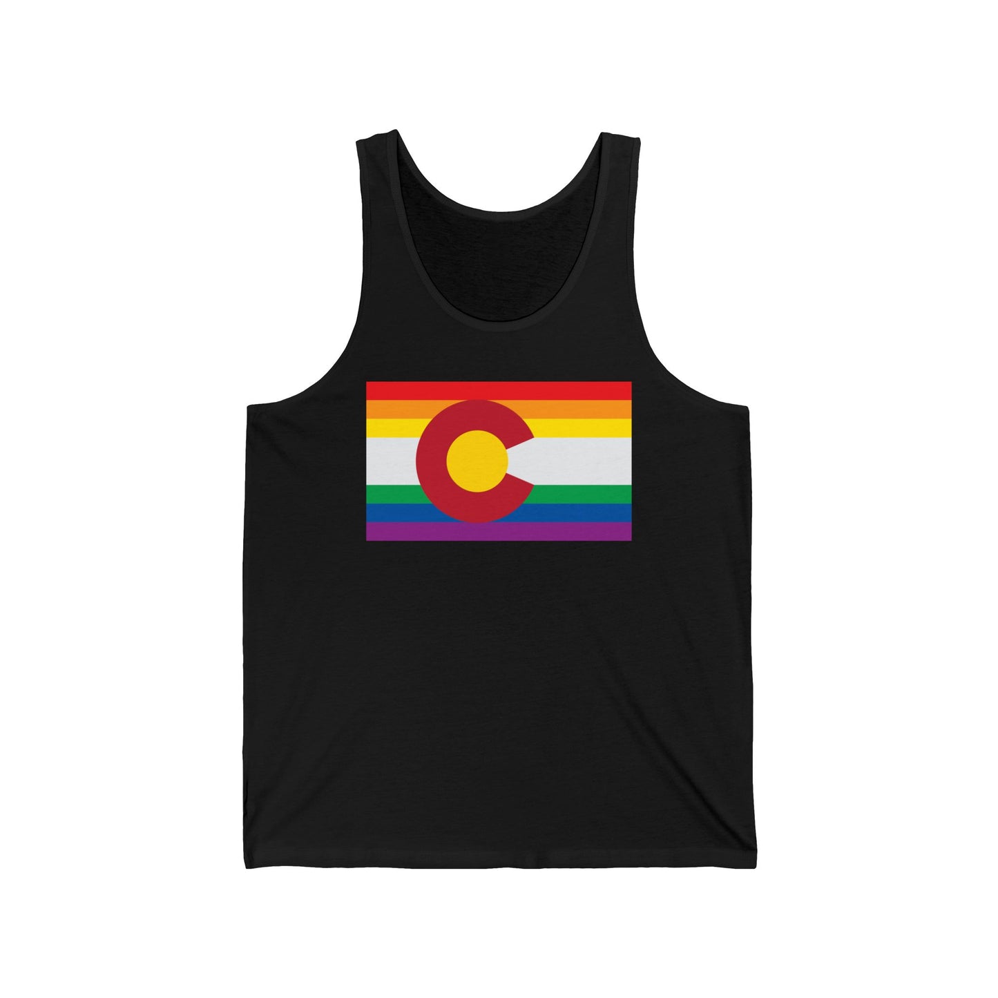 Colorado Rainbow Pride Flag Jersey Tank