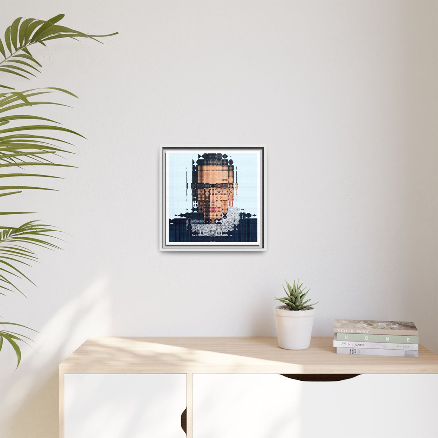 Iconic Feminist, The Notorious RBG, Ruth Bader Ginsburg Abstract Portrait Collage Art — Matte Canvas, Framed (Multi-color options)