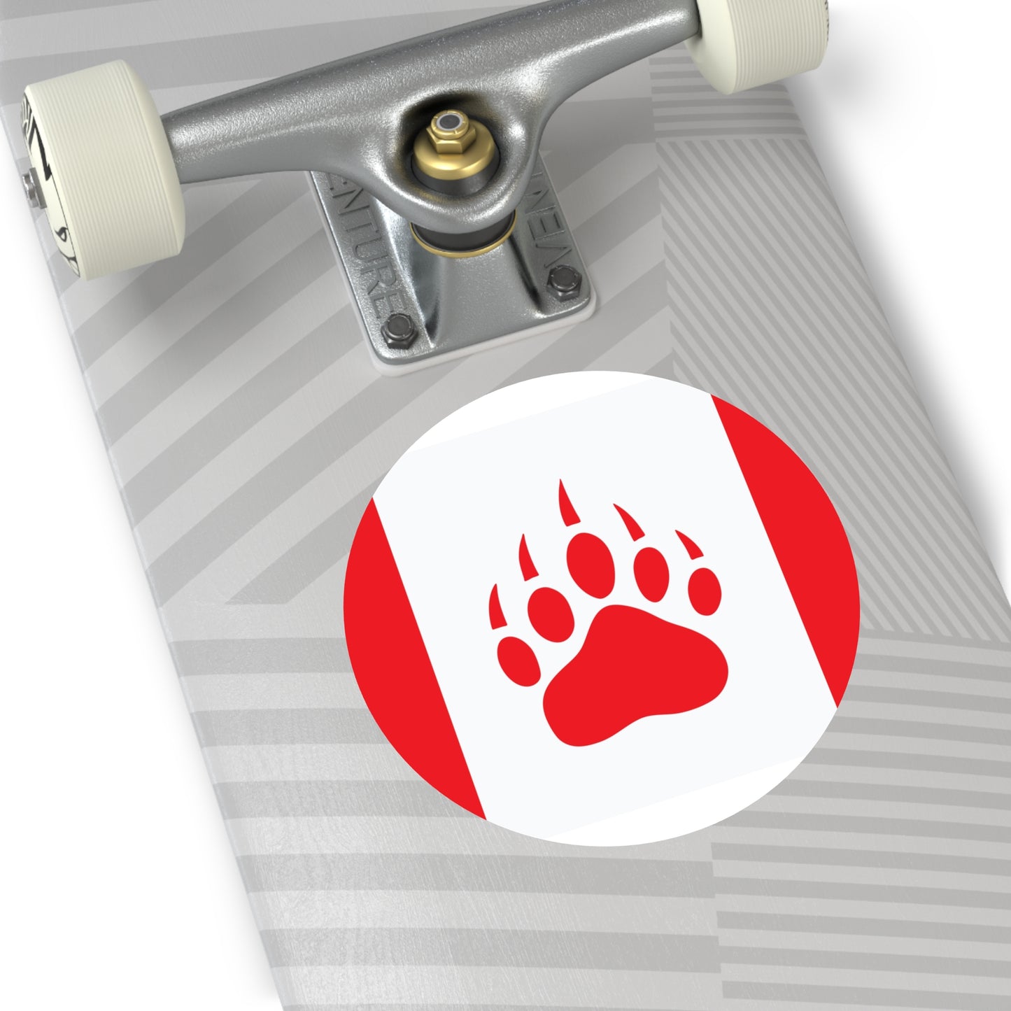 Bear Pride Flag Canada Vinyl Sticker