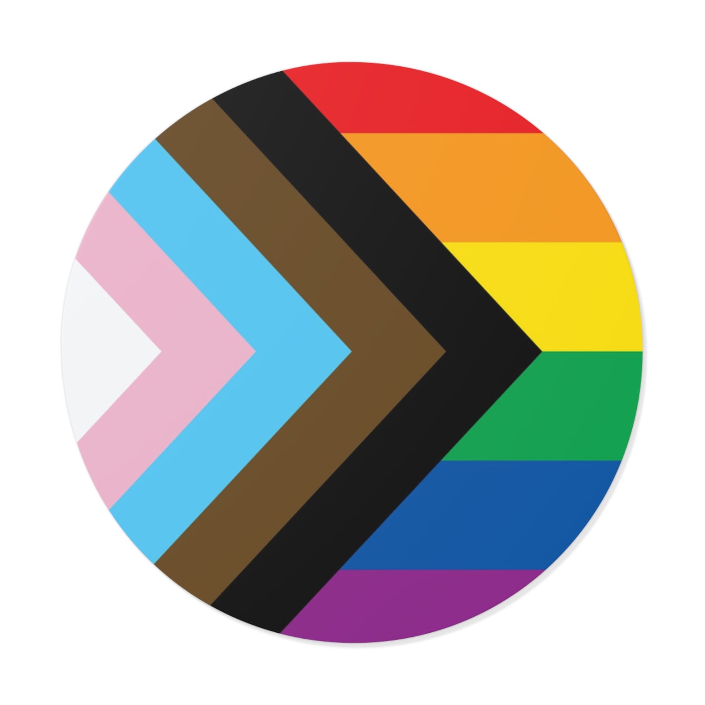 Progress Rainbow Pride Flag Vinyl Stickers