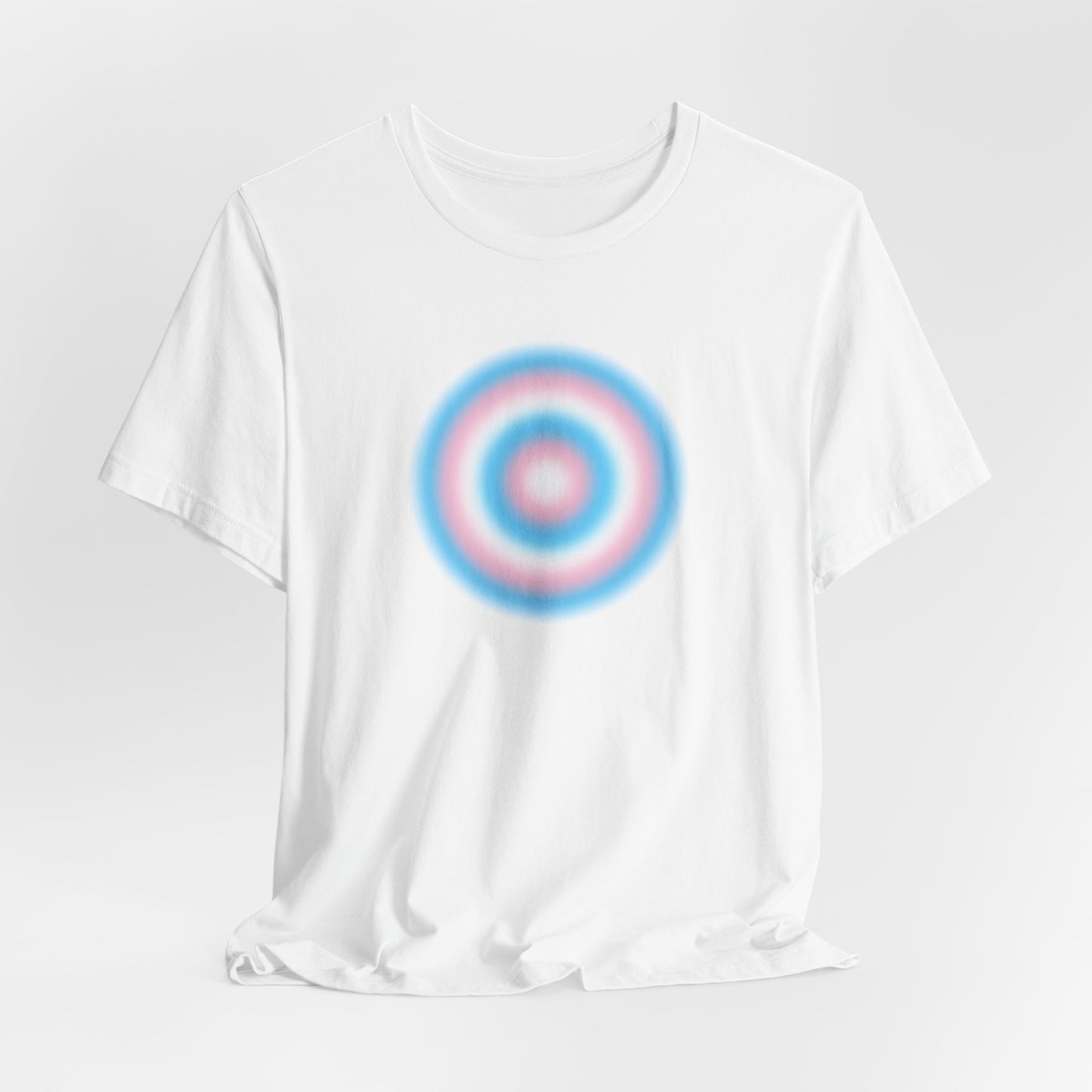 Transgender Pride Gradient Orb T-Shirt — Trans Flag Circle Tee