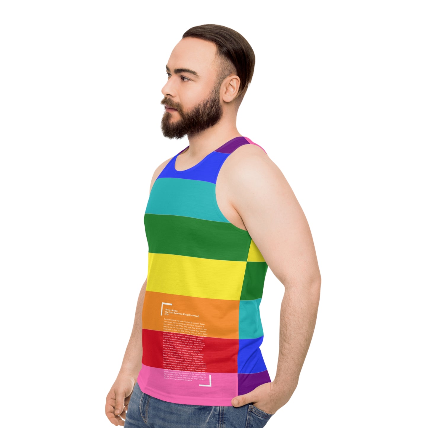 1978 Pride Flag History Tank Top