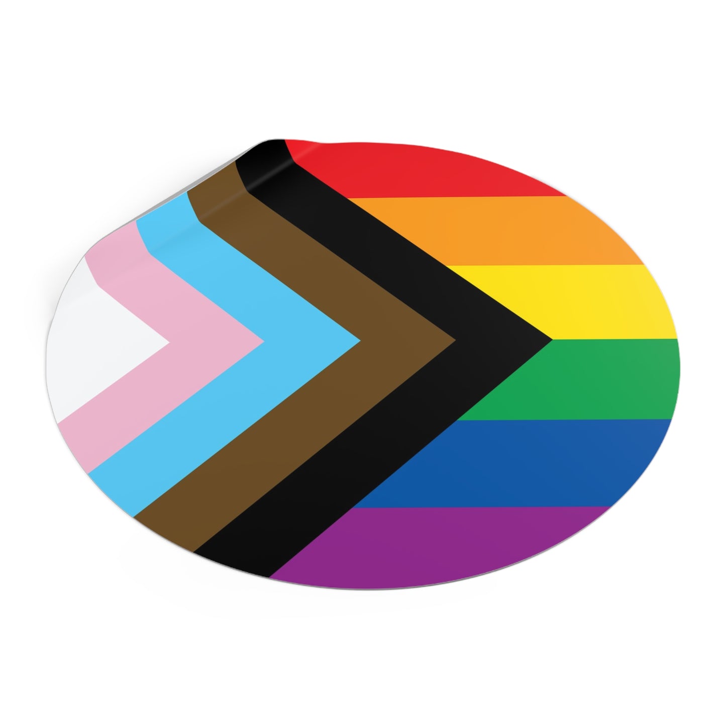Progress Rainbow Pride Flag Vinyl Stickers