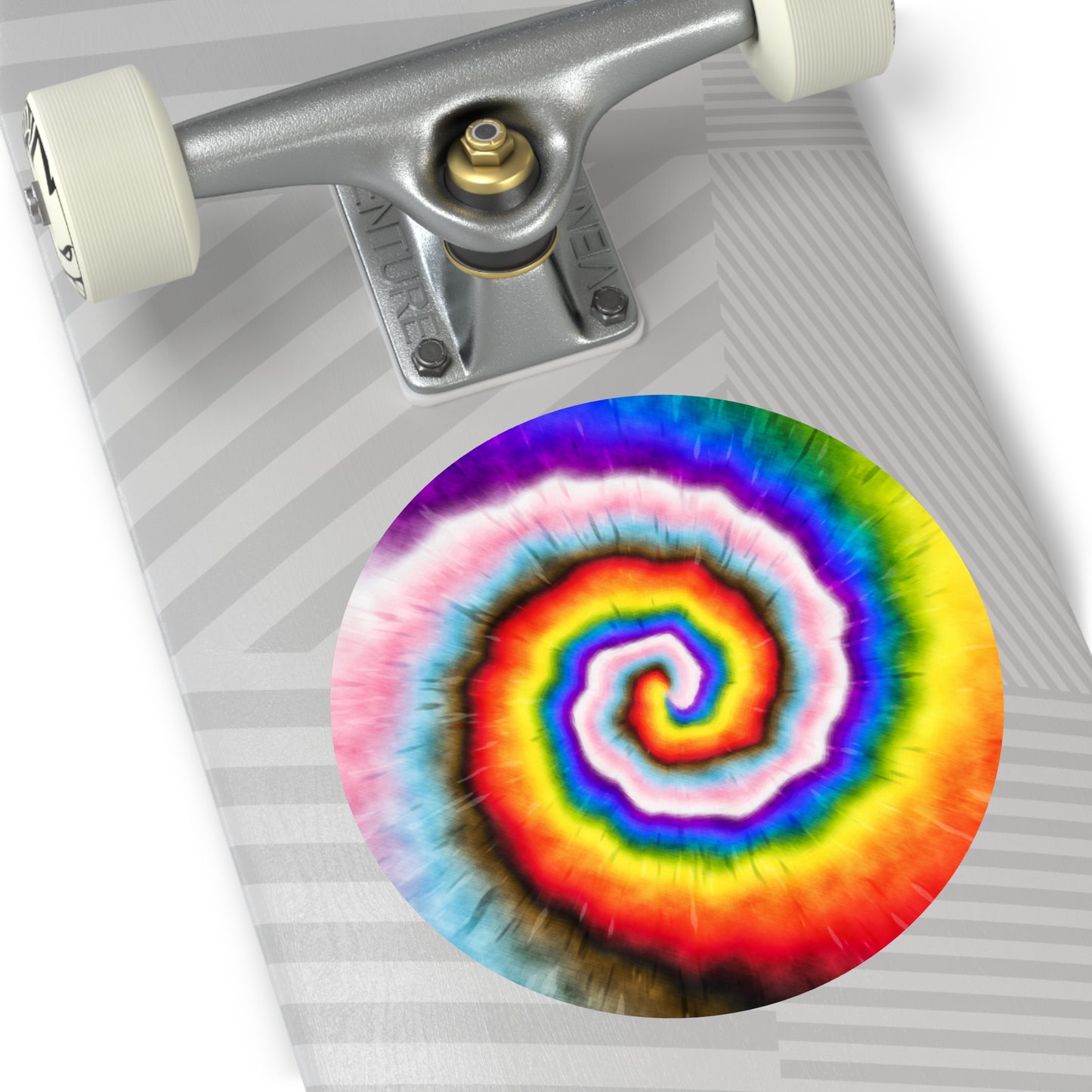 Progress Pride Tie-Dye Vinyl Sticker