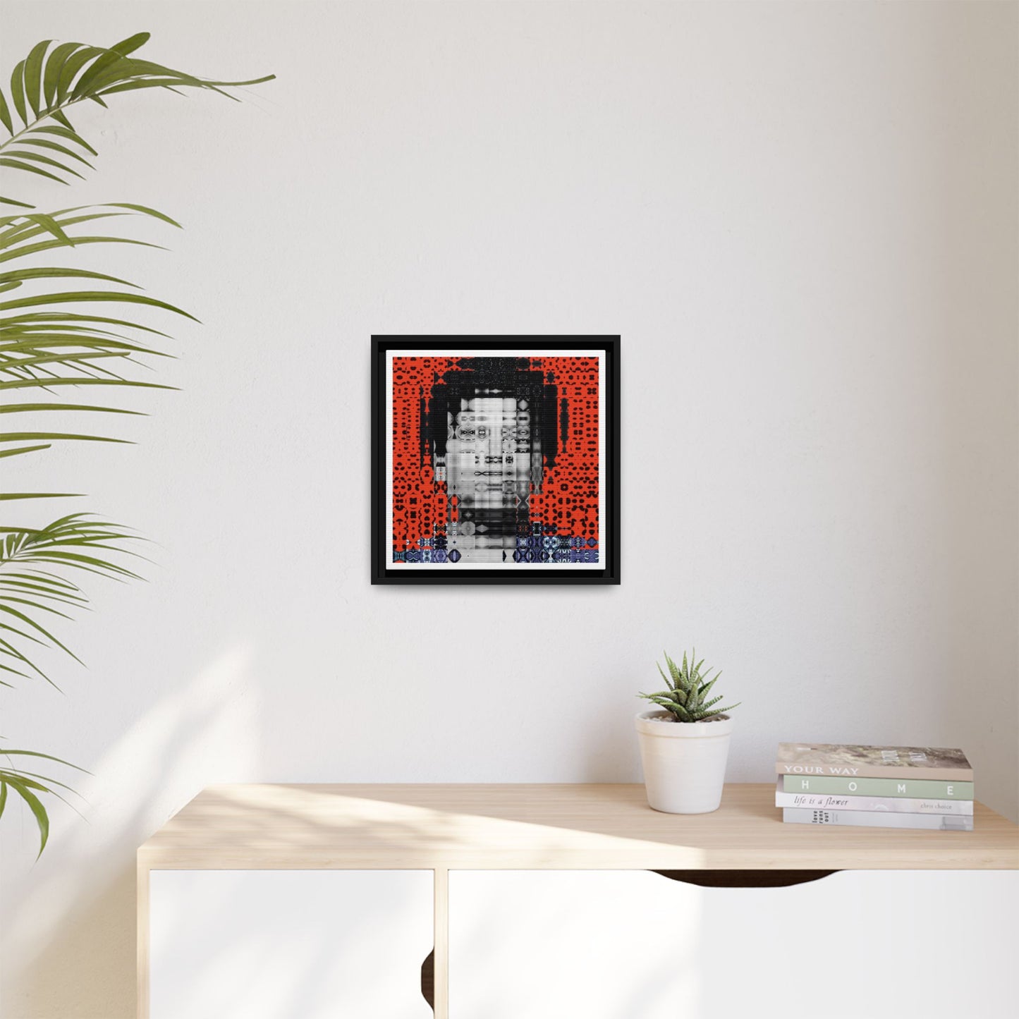 Iconic Foundational Feminist icon Audre Lorde Abstract Portrait Collage Art — Matte Canvas, Framed (Multi-color options)