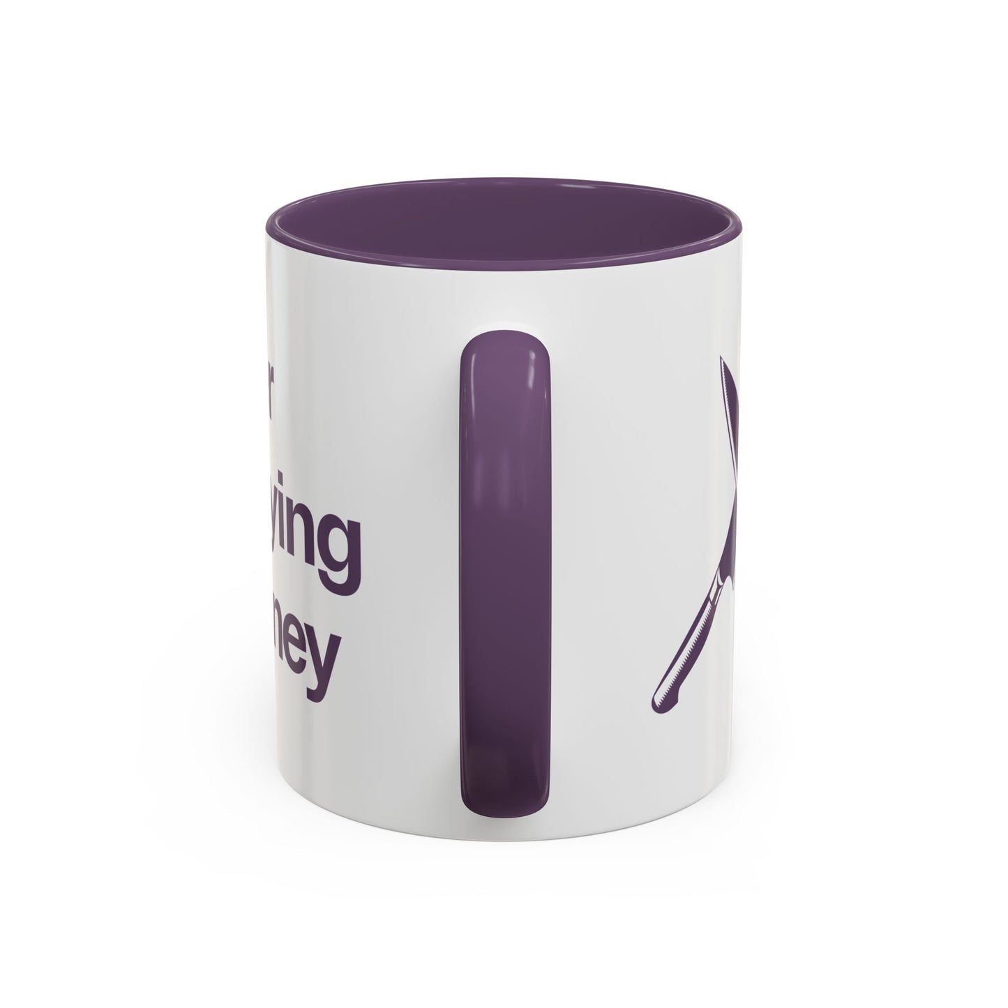 I will never stop worrying about Britney, White with Purple Accent Coffee Mug (11, 15oz)