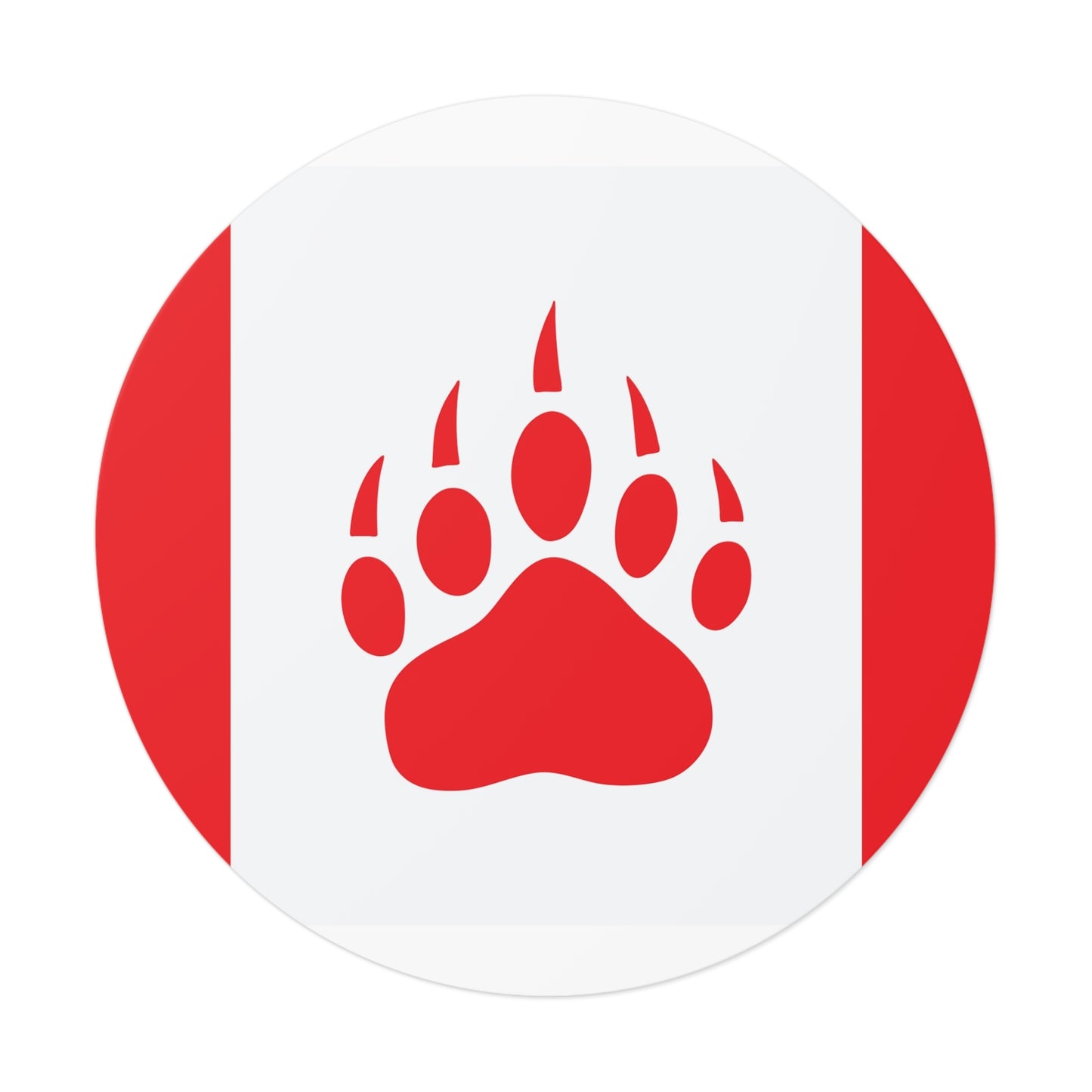 Bear Pride Flag Canada Vinyl Sticker