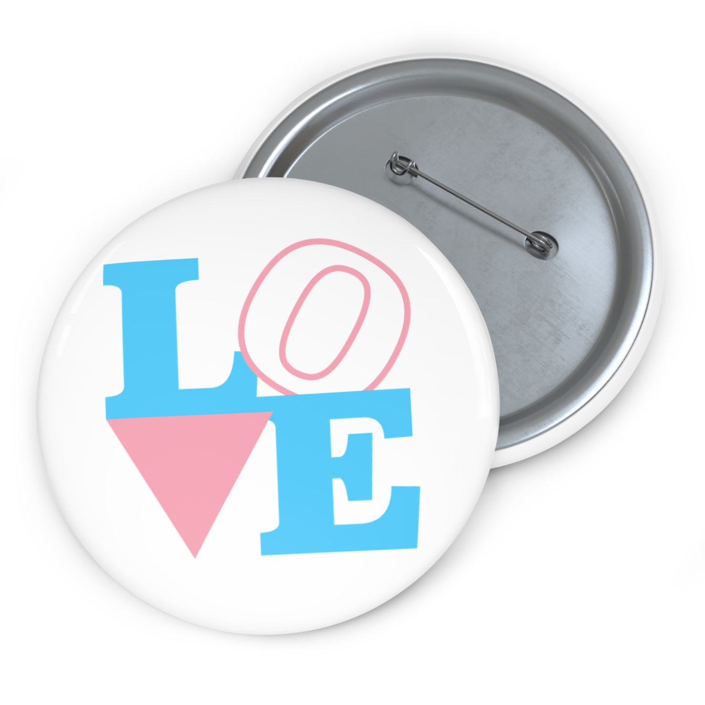 LOVE Transgender Pride Colors Pin Button