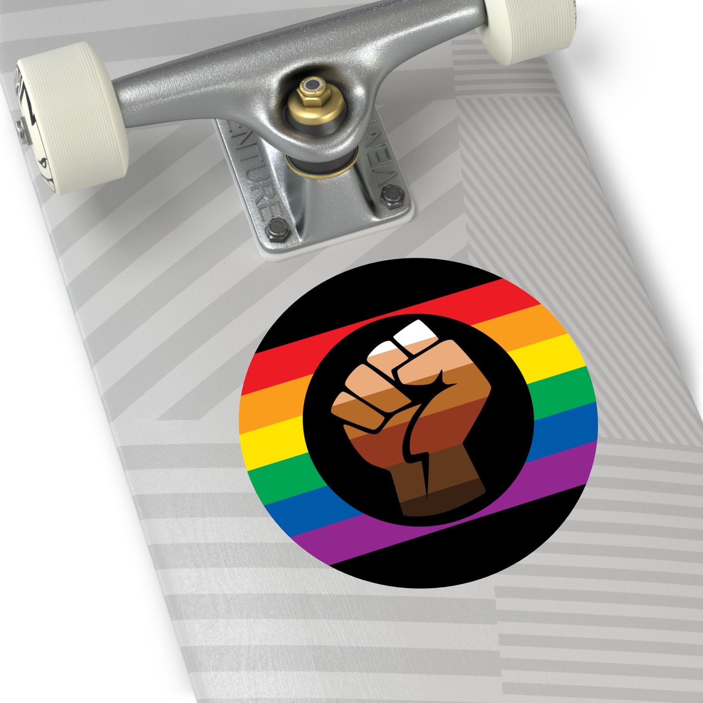 Queer POC Gay Pride Flag Vinyl Sticker
