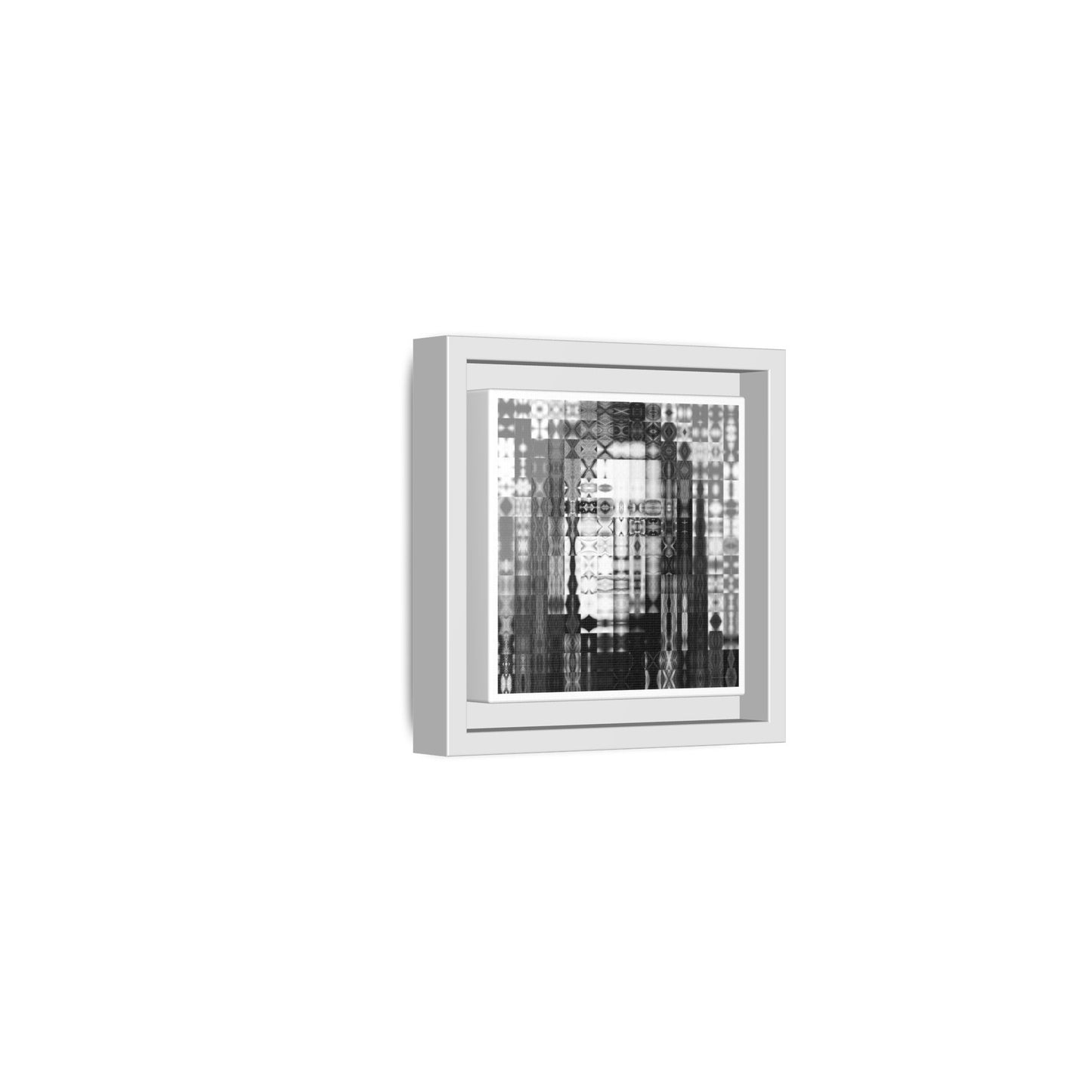 Feminist Icon Gloria Steinem Abstract Portrait Collage Art — Matte Canvas, Framed (Multi-color options)